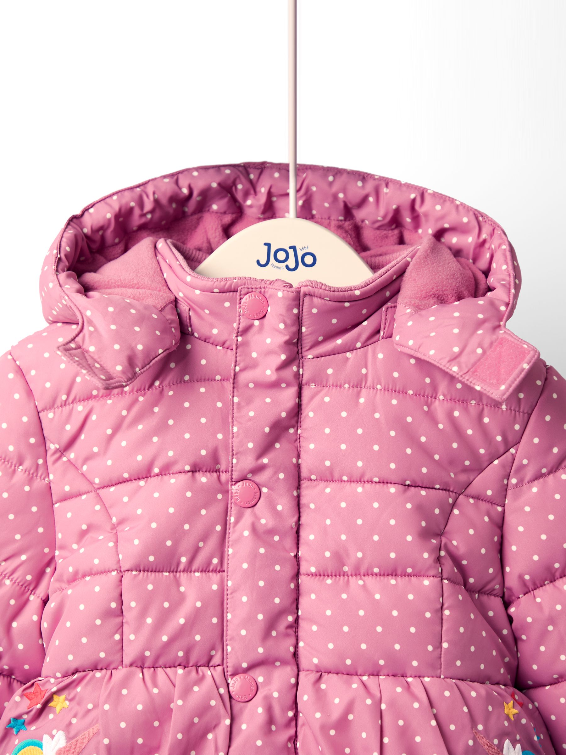 Pink Fleece Lined Puffer Coat - Image 5 of 9