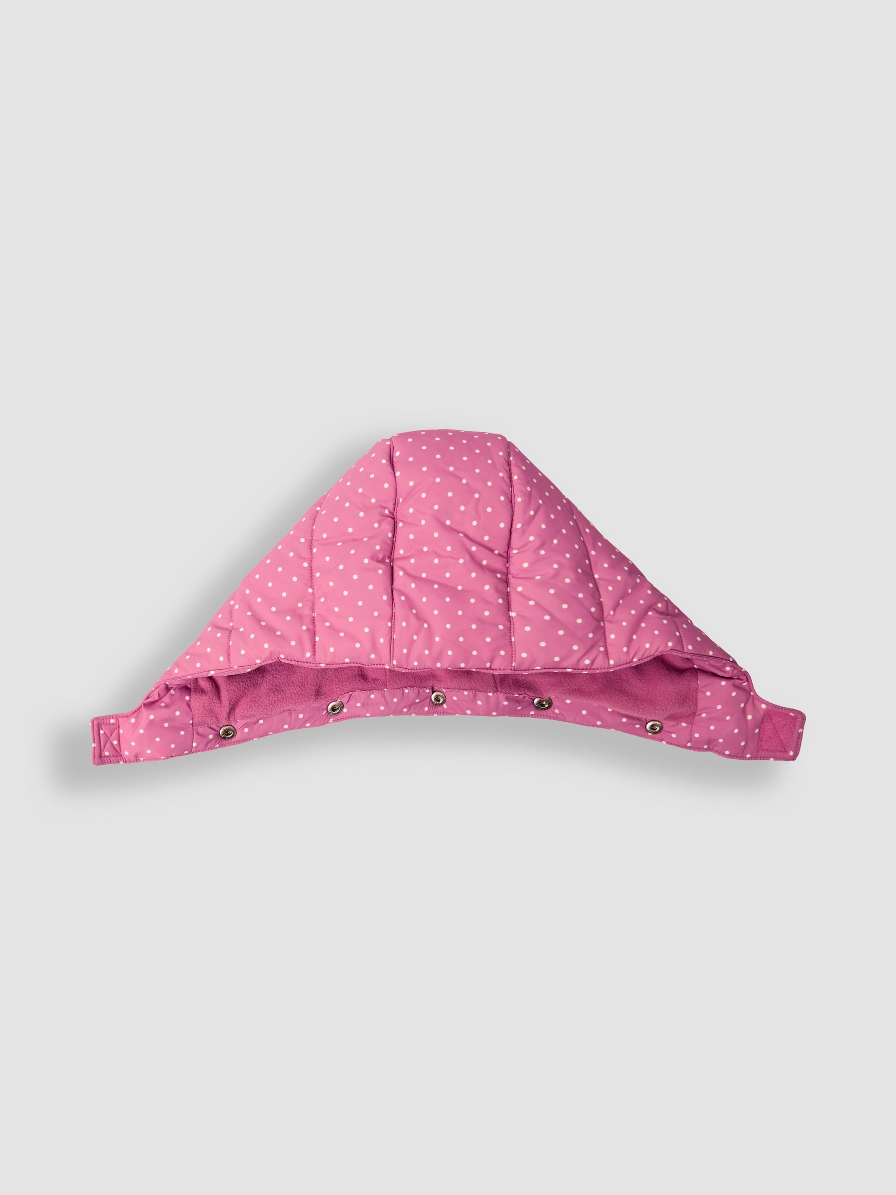 Pink Fleece Lined Puffer Coat - Image 6 of 9