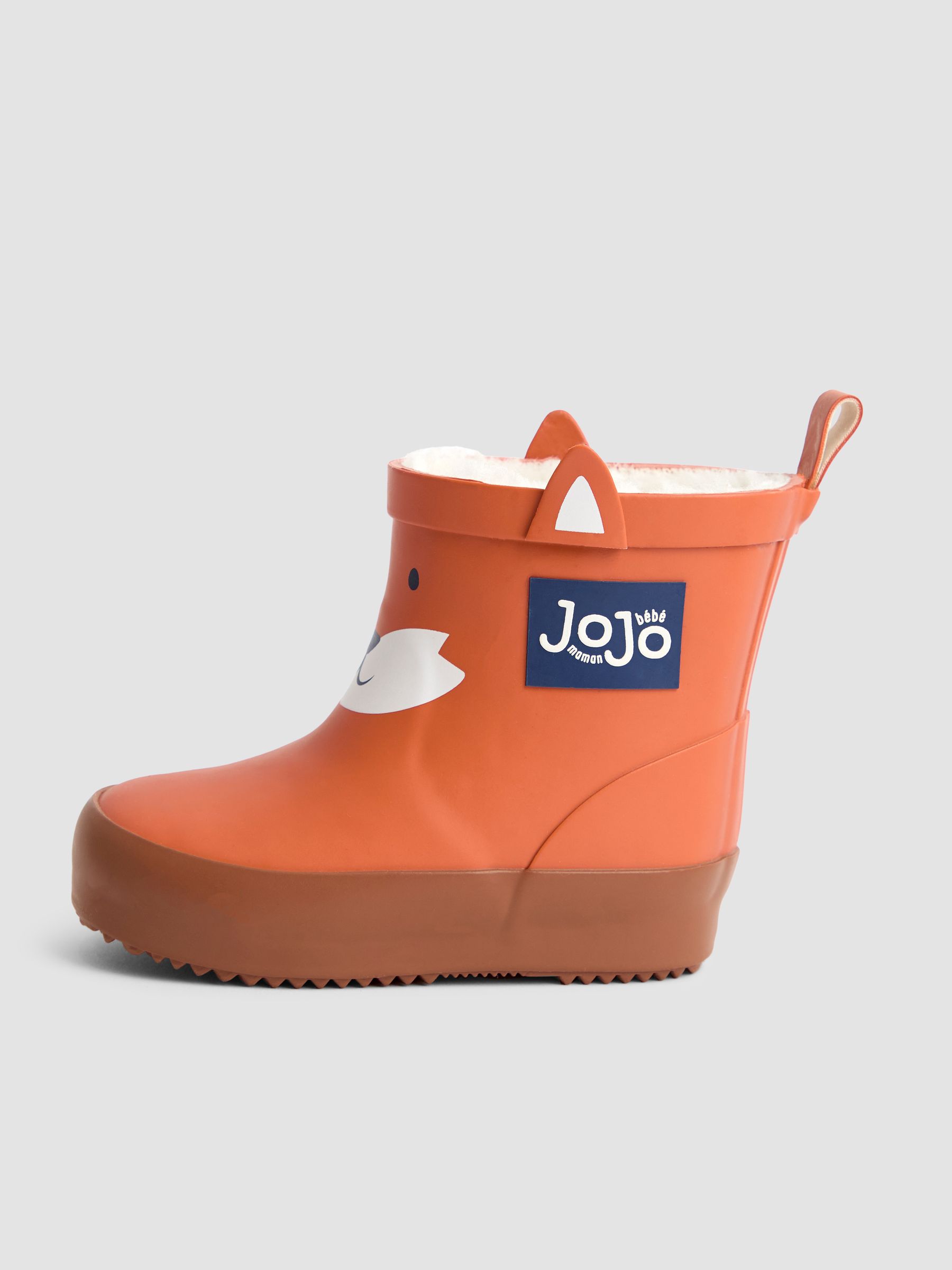 Orange Fox Short Cosy Lined Wellies - Image 6 of 6
