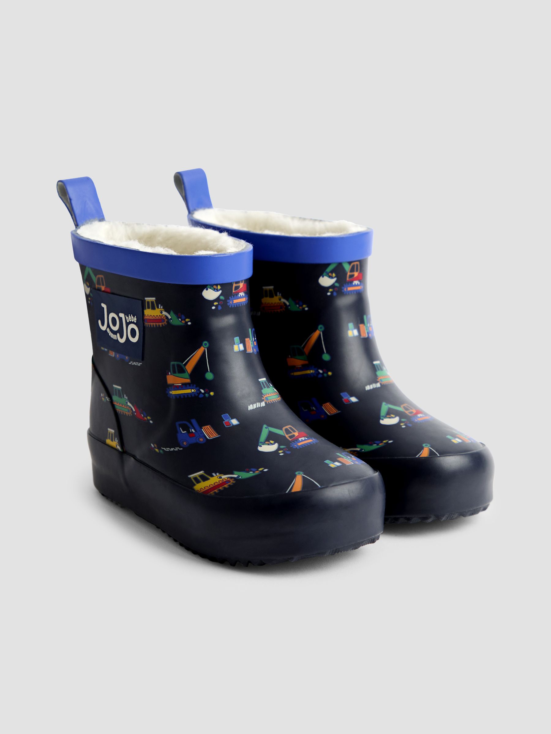 Light Blue Rust Cosy Lined Ankle Wellies - Image 1 of 4