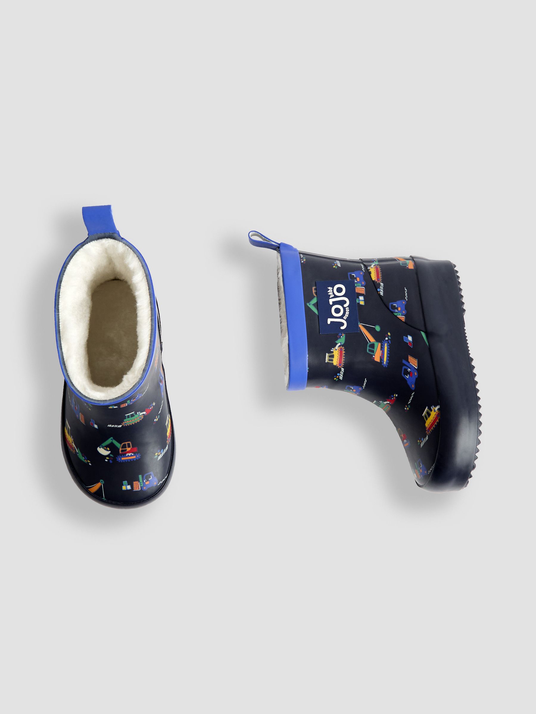 Light Blue Rust Cosy Lined Ankle Wellies - Image 3 of 4