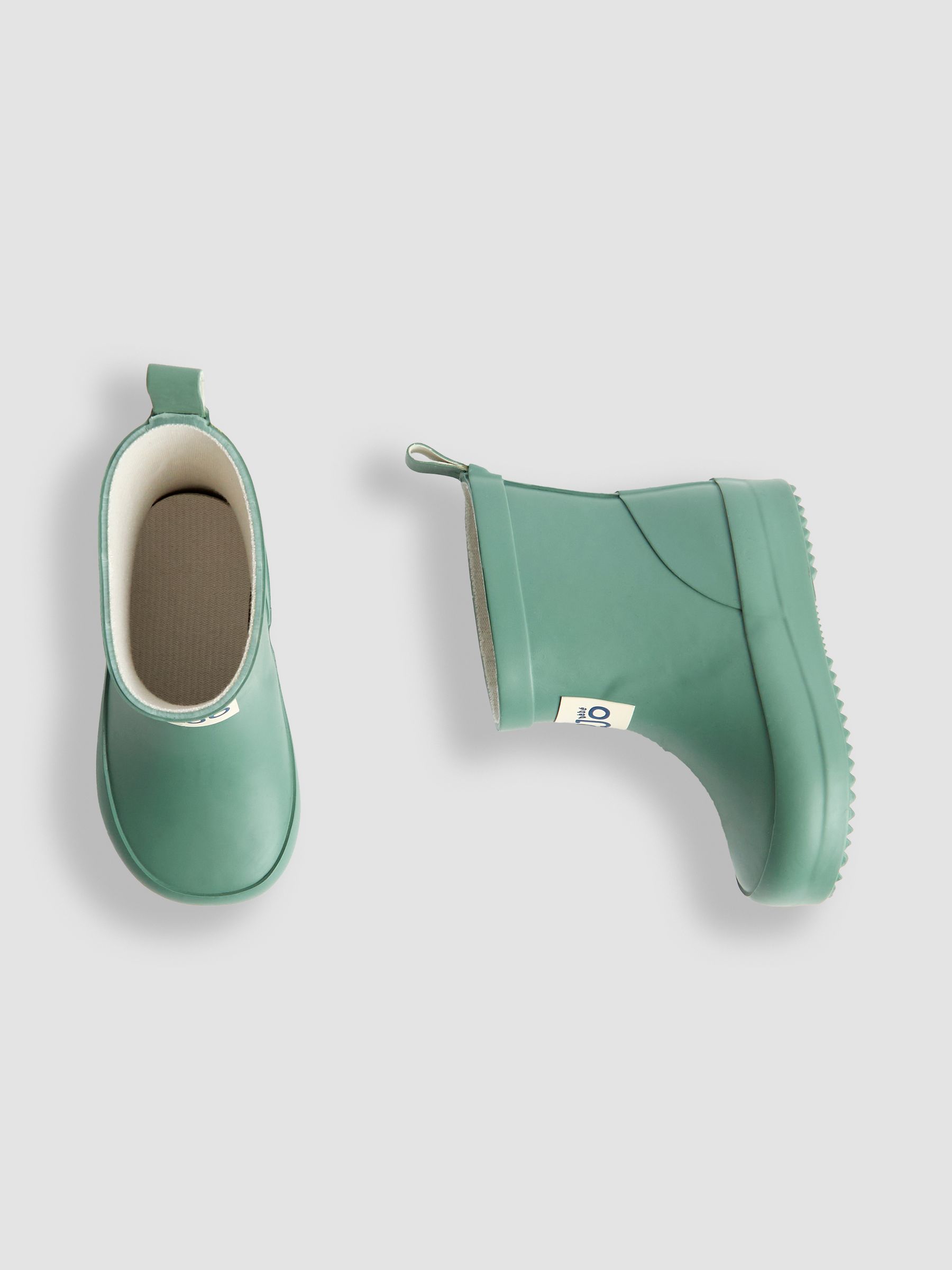 Light Green Rust Cosy Lined Ankle Wellies - Image 3 of 4