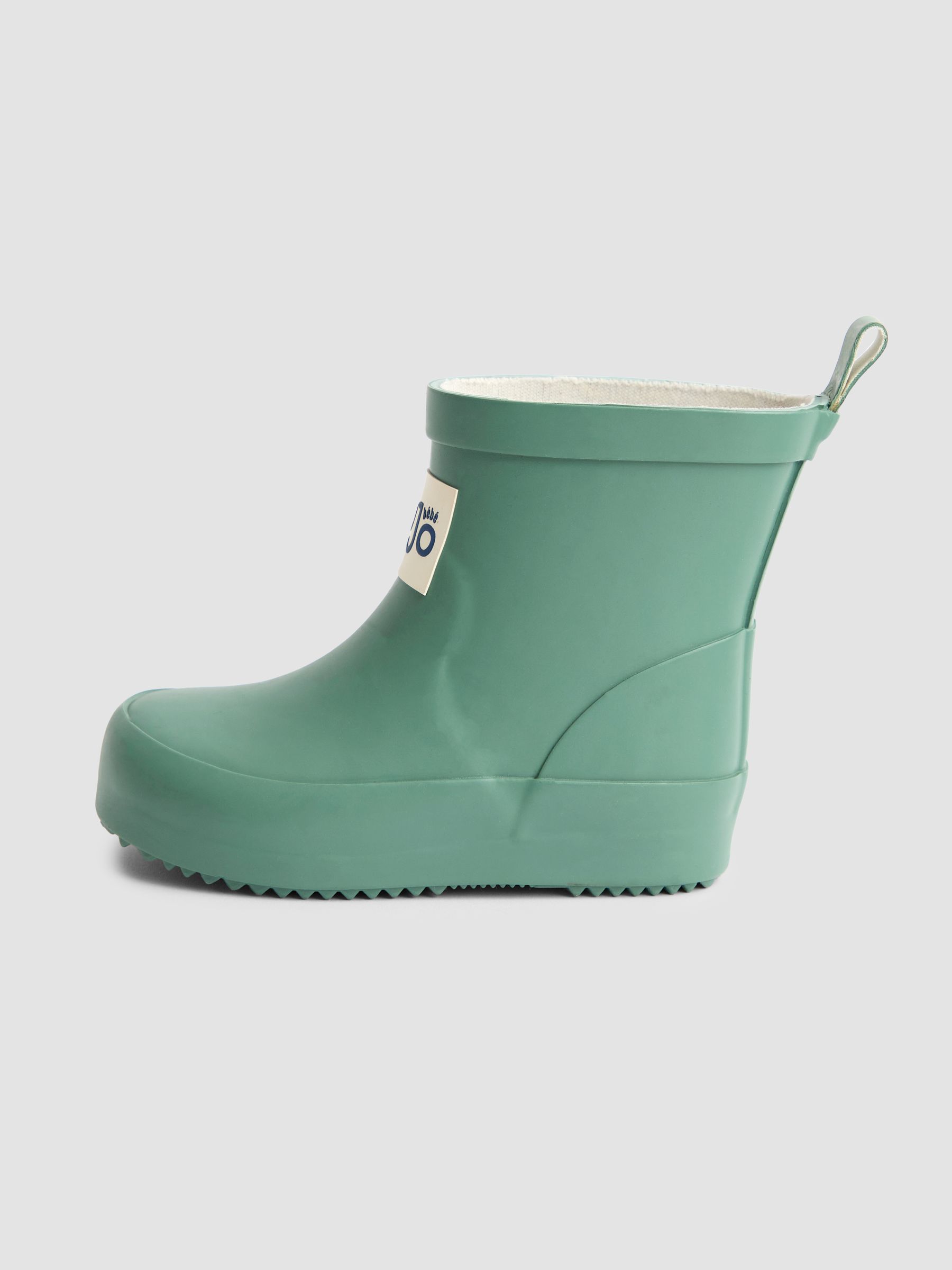 Light Green Rust Cosy Lined Ankle Wellies - Image 4 of 4