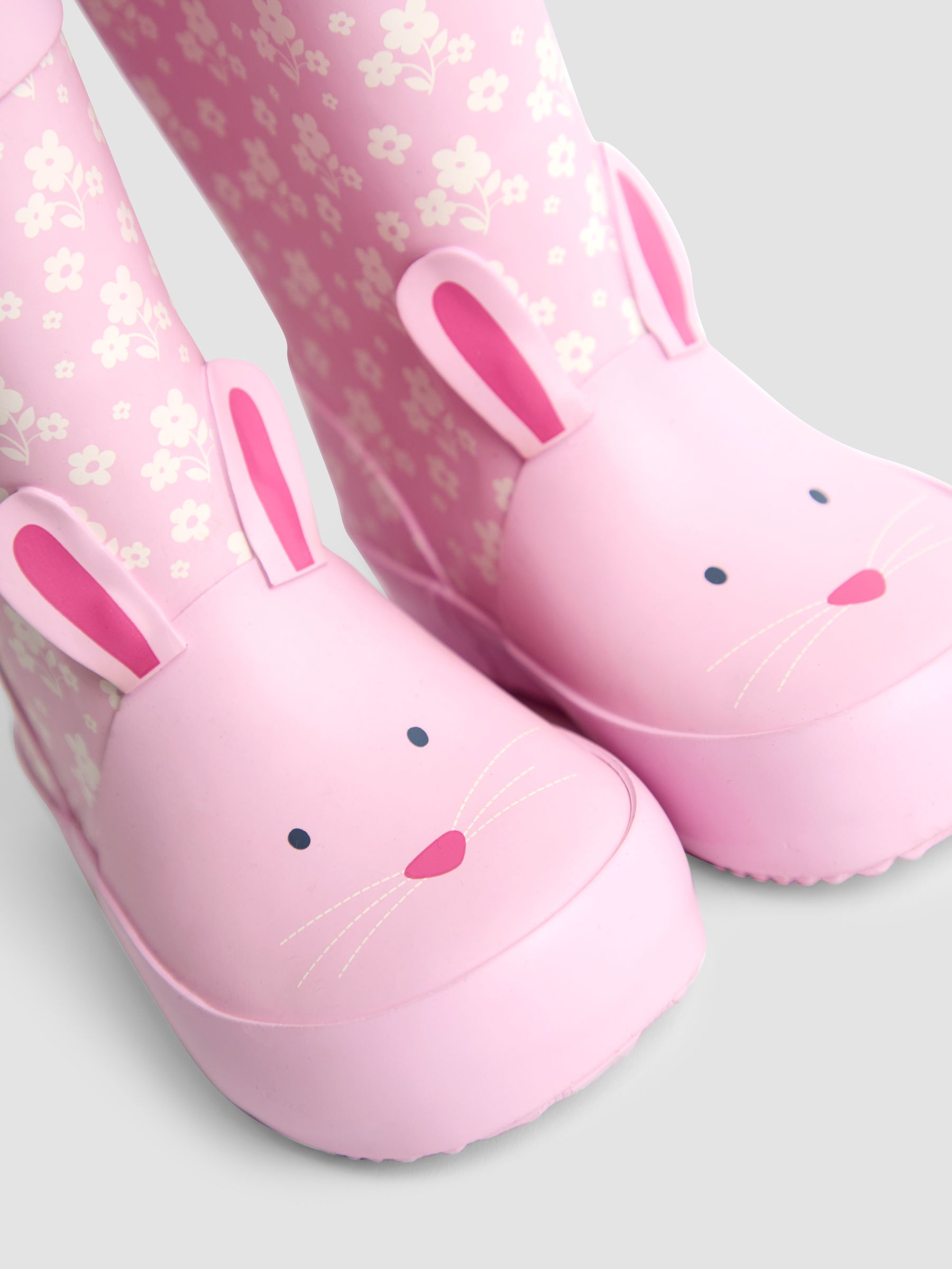 Pink Bunny Floral Wellies - Image 5 of 5