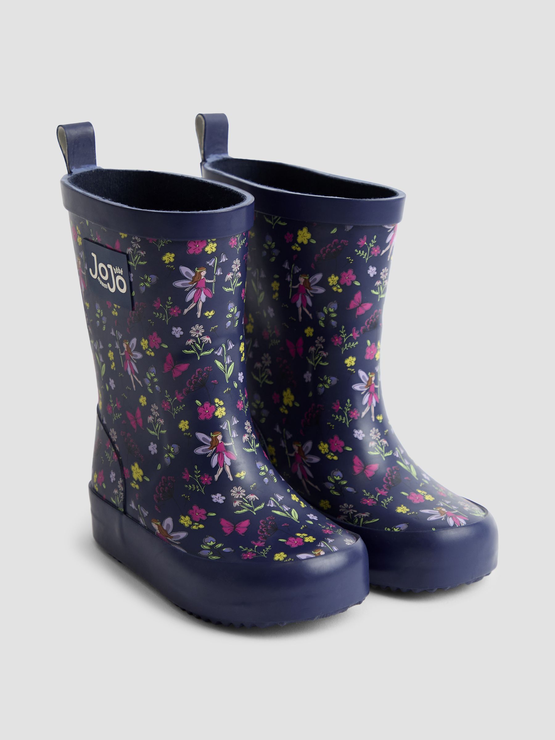 Blue Floral Cosy Lined Boot - Image 1 of 4
