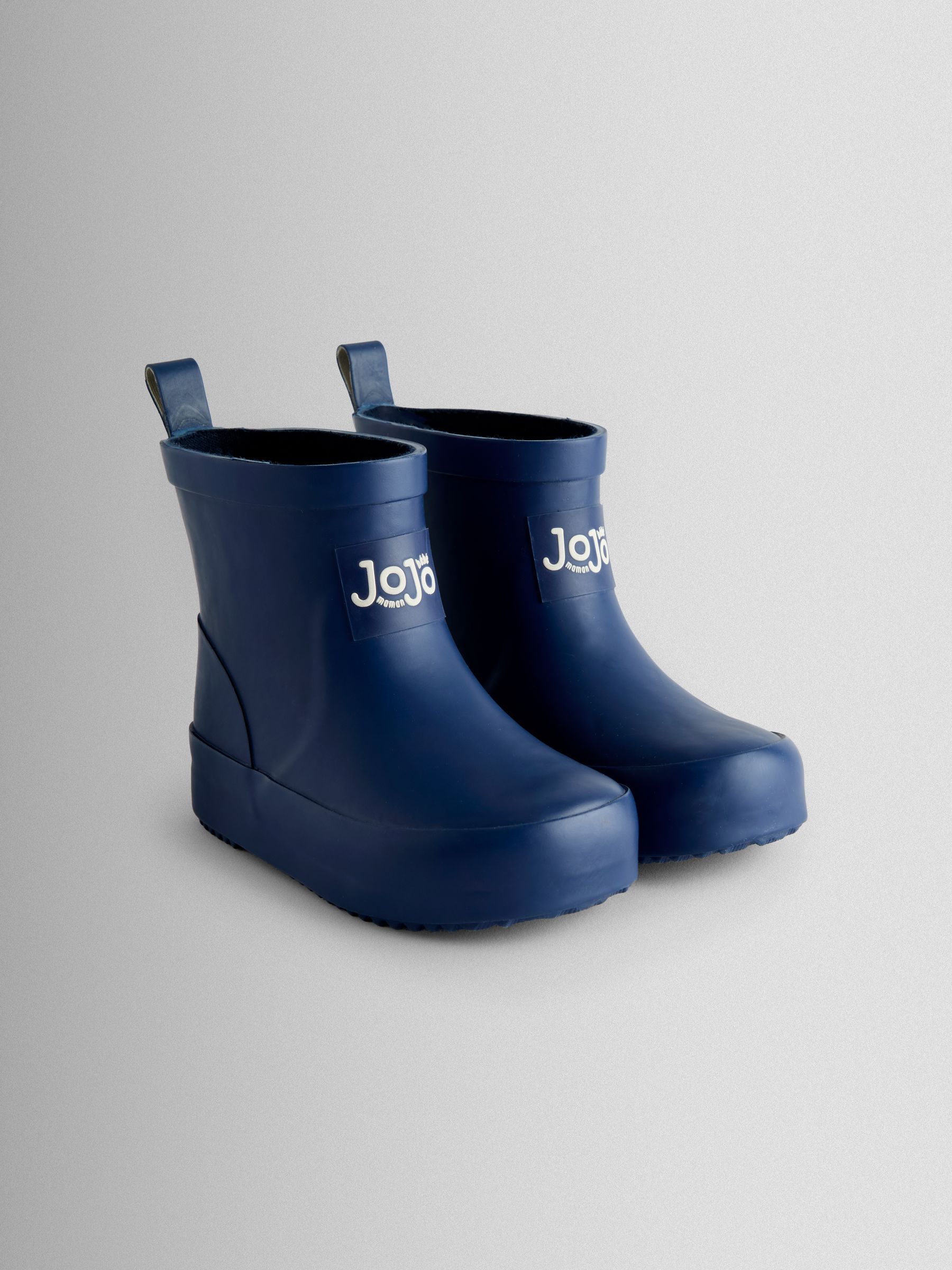Navy Blue Short Plain Wellie Boot - Image 1 of 4