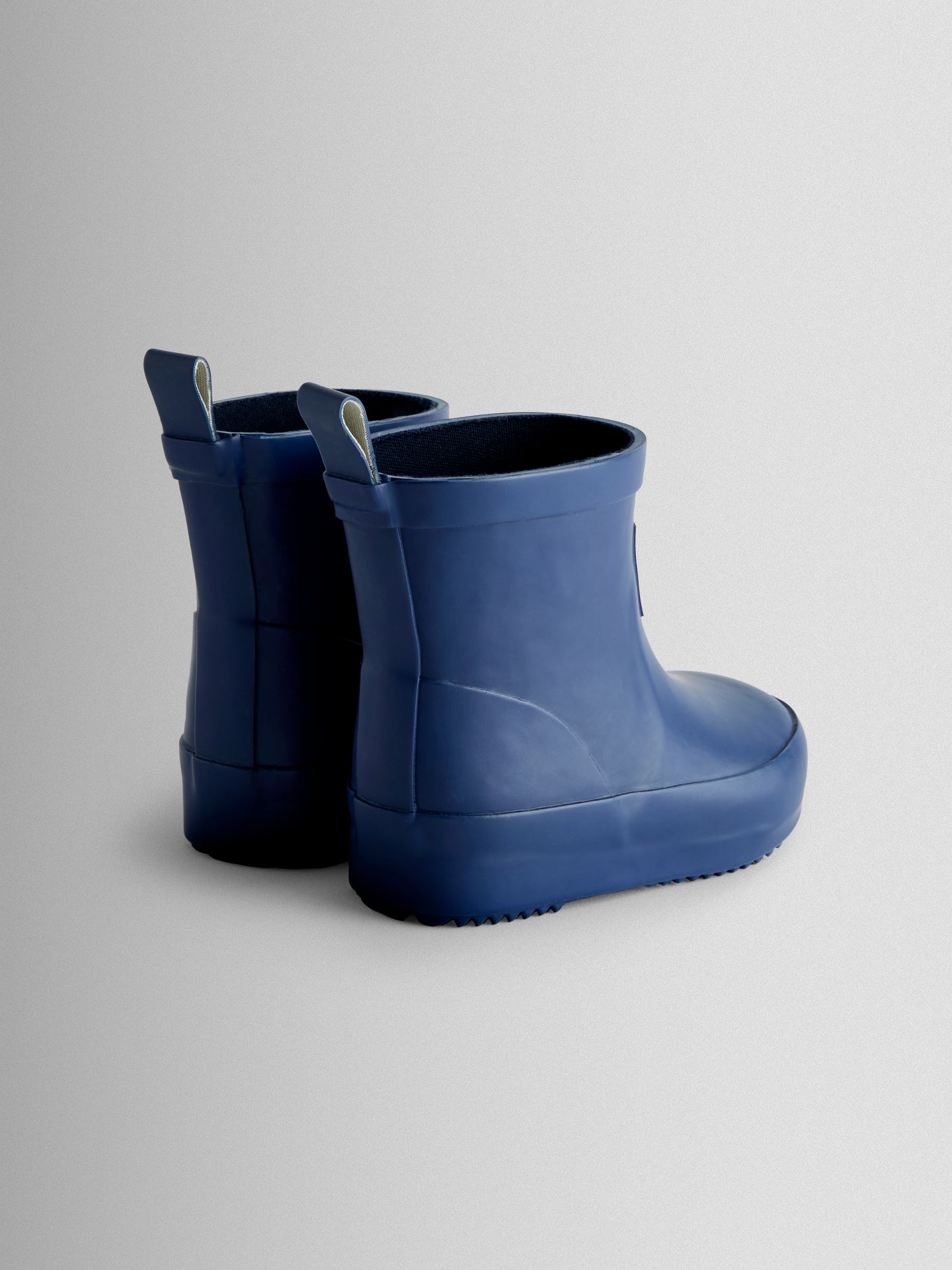 Navy Blue Short Plain Wellie Boot - Image 2 of 4