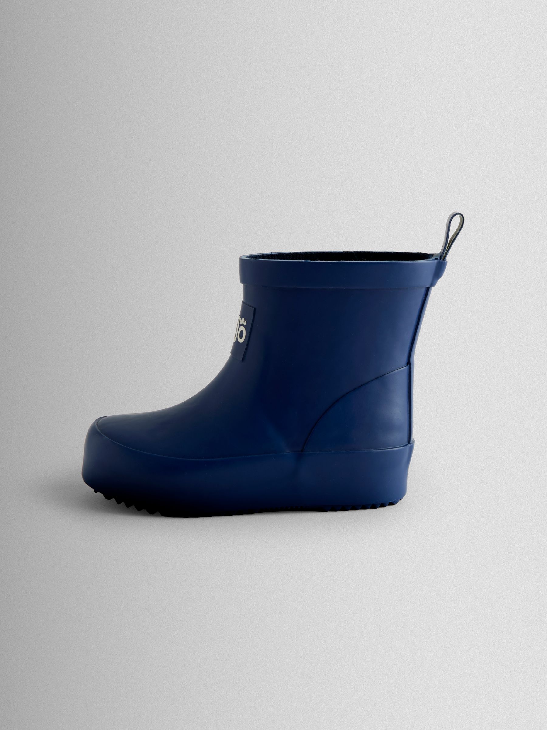 Navy Blue Short Plain Wellie Boot - Image 3 of 4