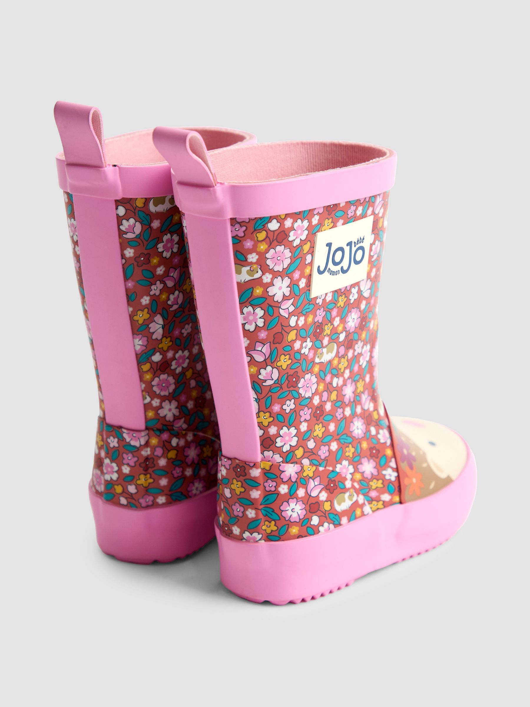 Brown Floral Cosy Lined Boot - Image 2 of 4