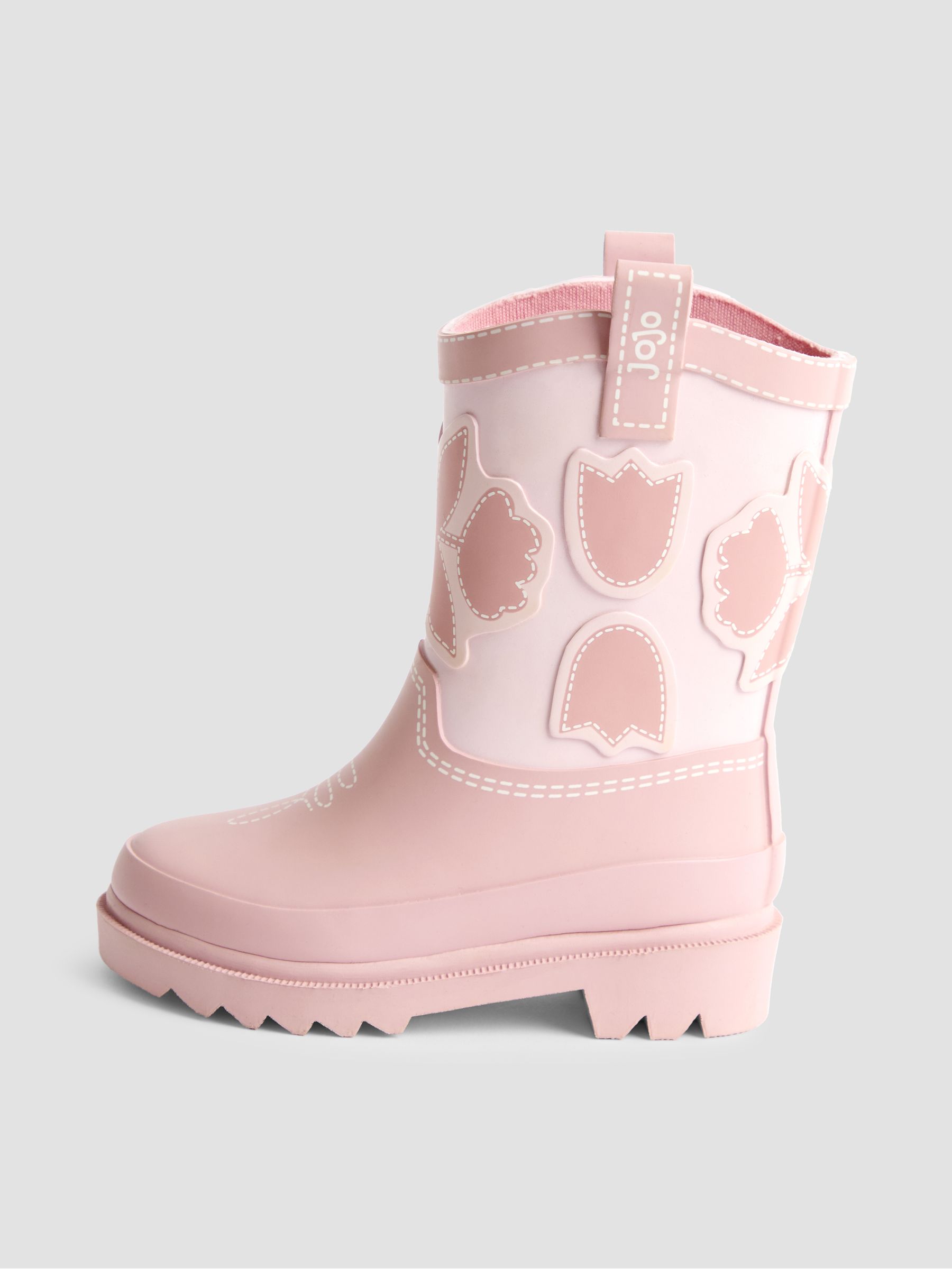 Pink Dark Floral Cosy Lined Boot - Image 4 of 4