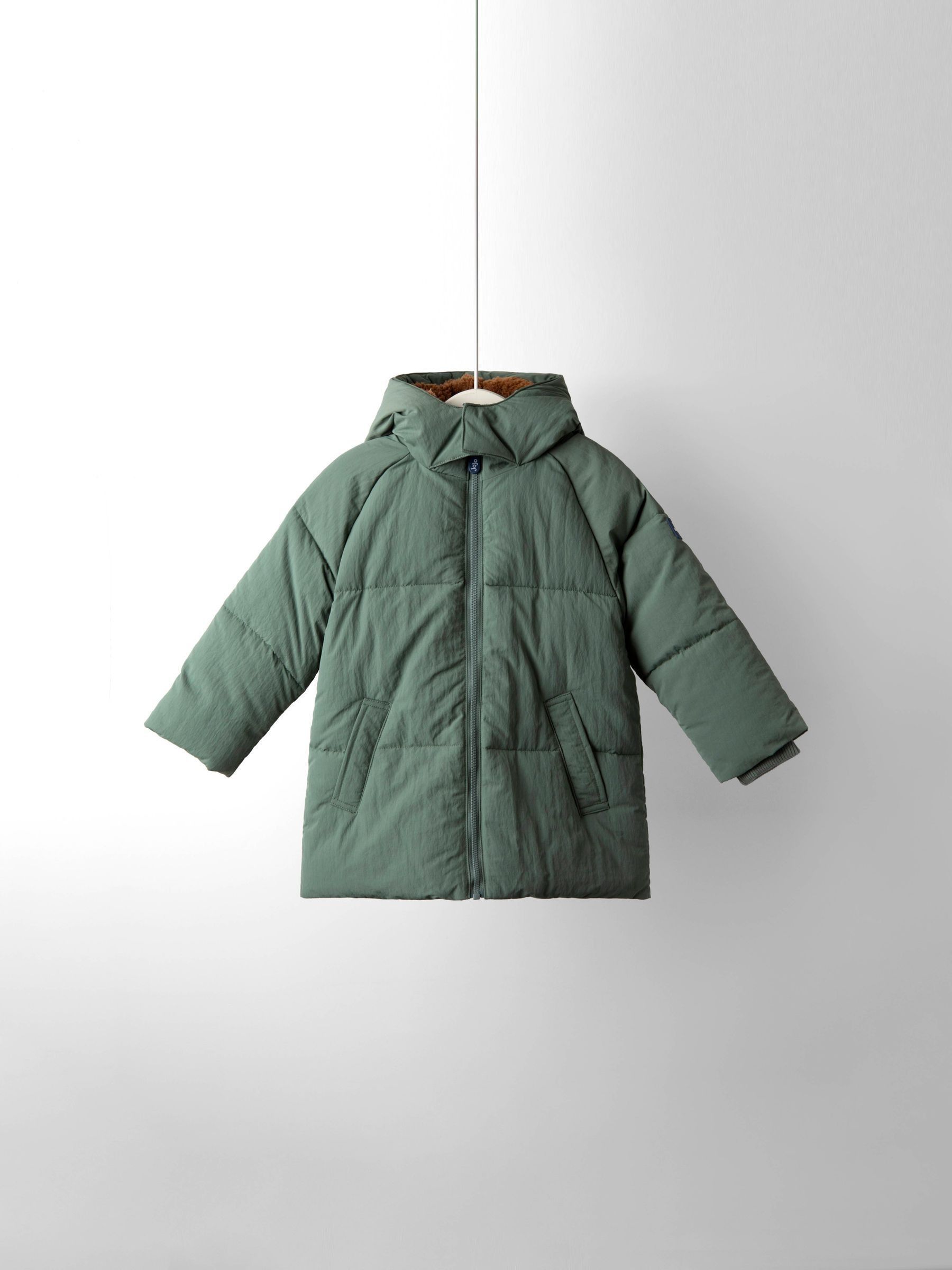 Light Green Cosy Lined Puffer Jacket - Image 1 of 5