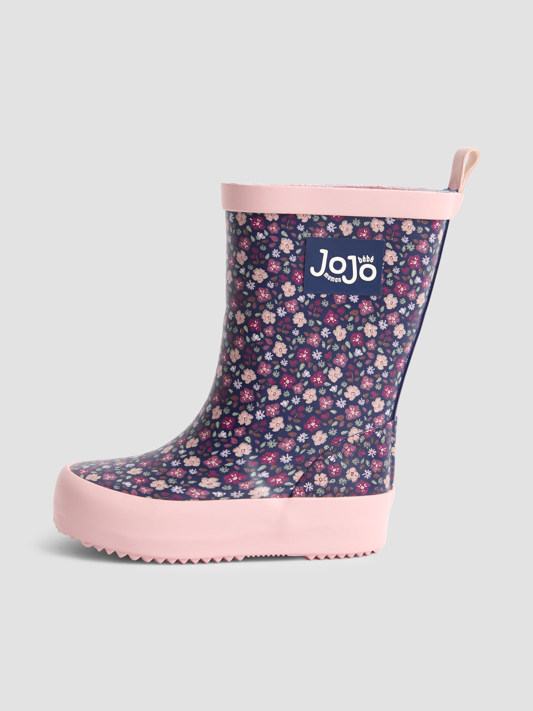 Navy Blue Floral Cosy Lined Boot - Image 4 of 4