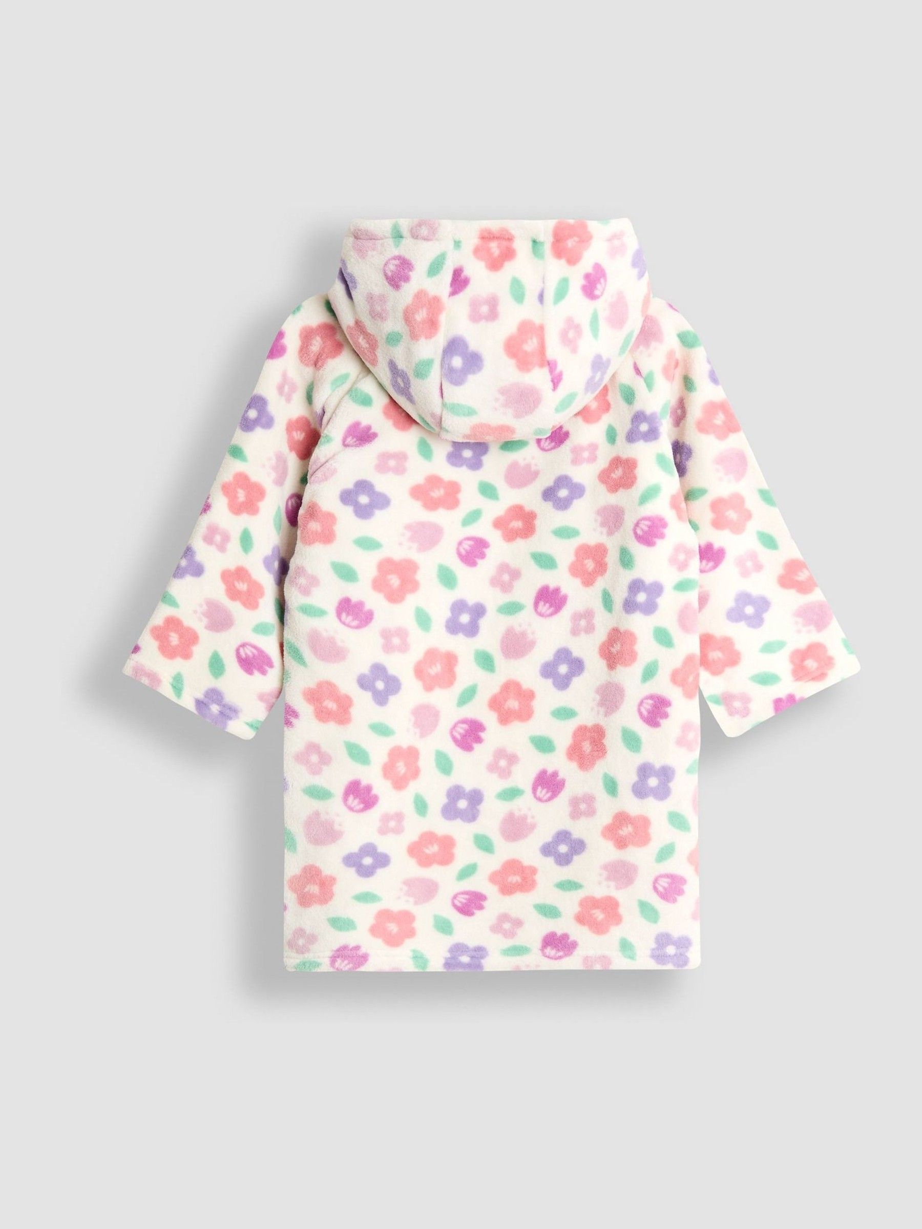 Pink Floral Cosy Hooded Blanket - Image 2 of 4