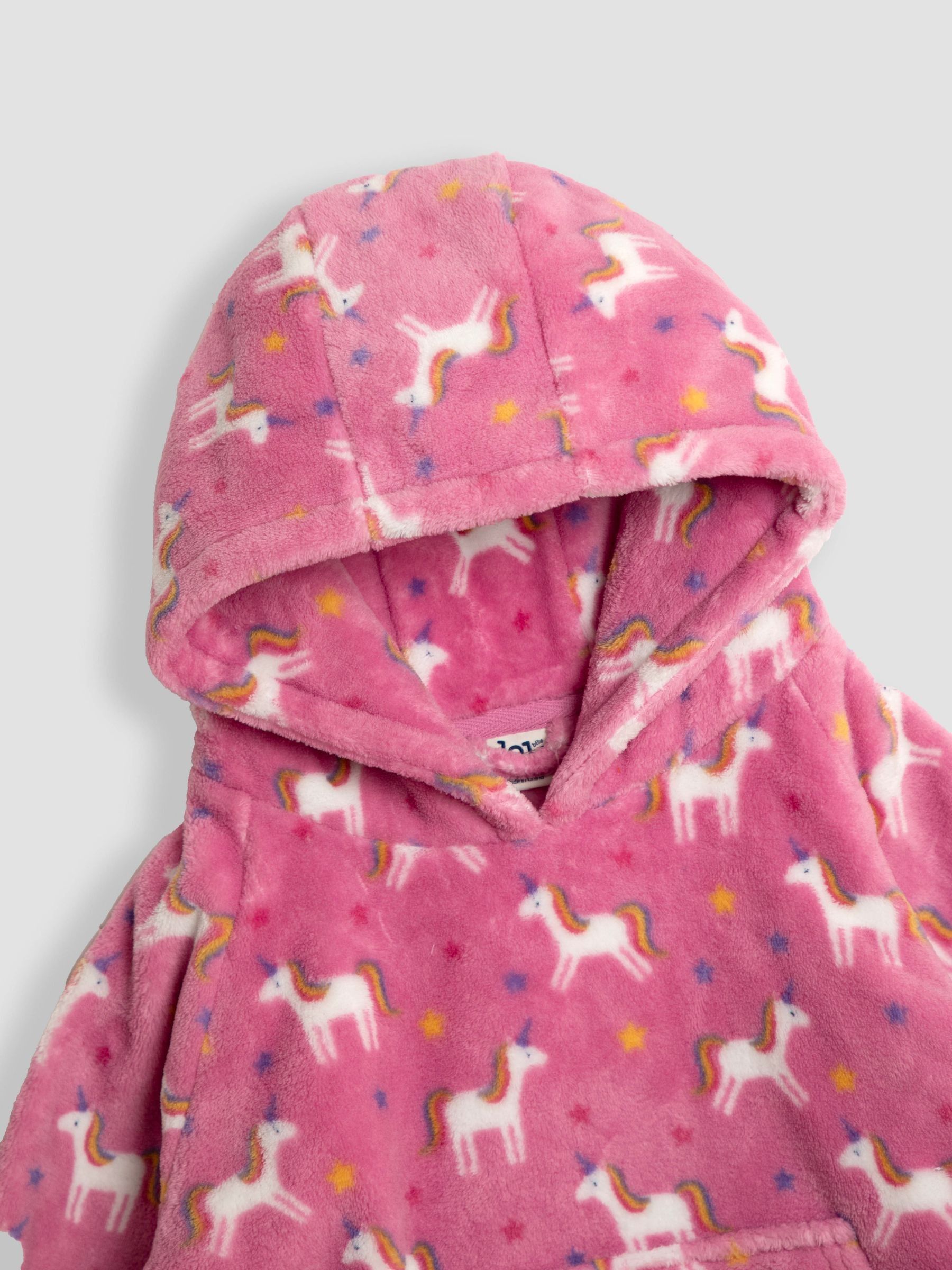 Pink Unicorn Cosy Hooded Blanket - Image 2 of 4