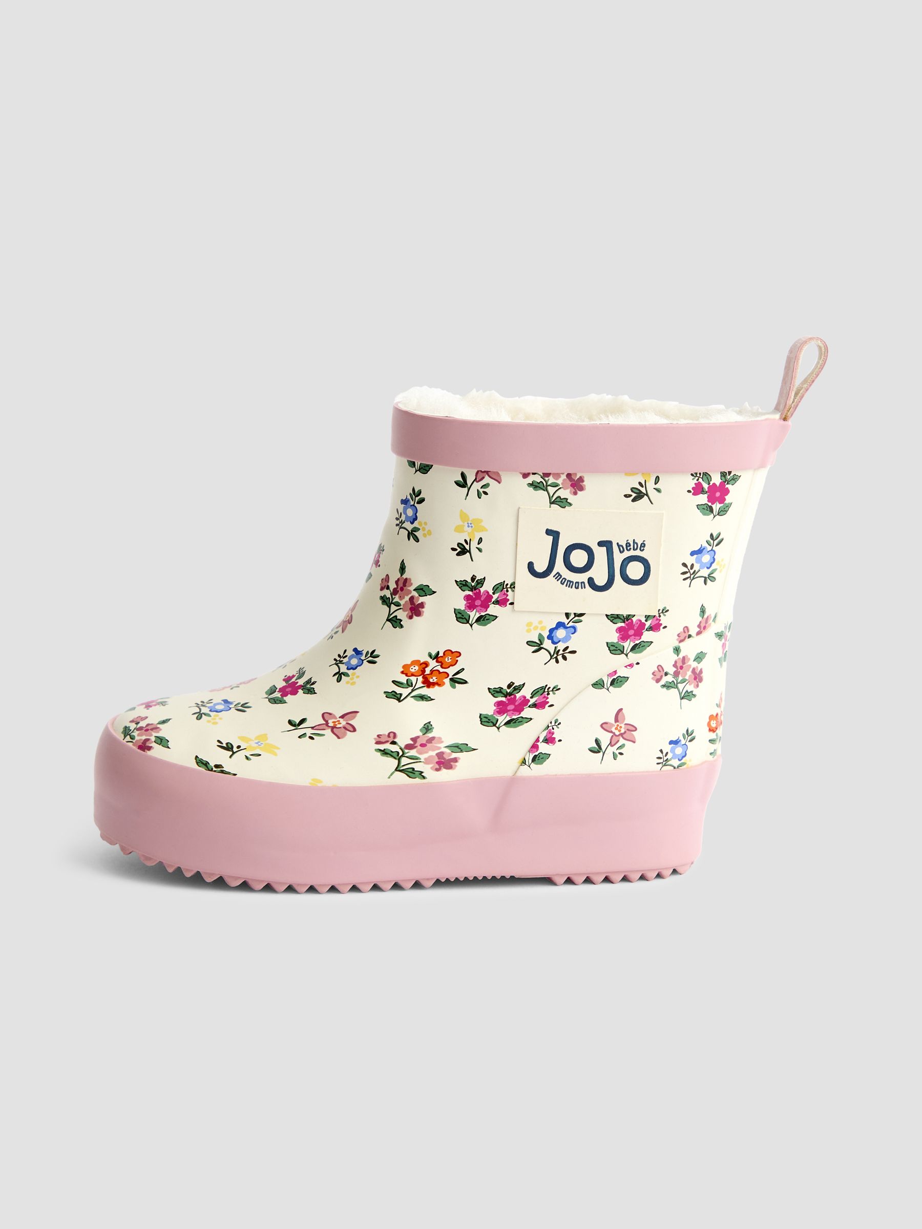 Cream Floral Short Unicorn Wellie Boot - Image 6 of 6