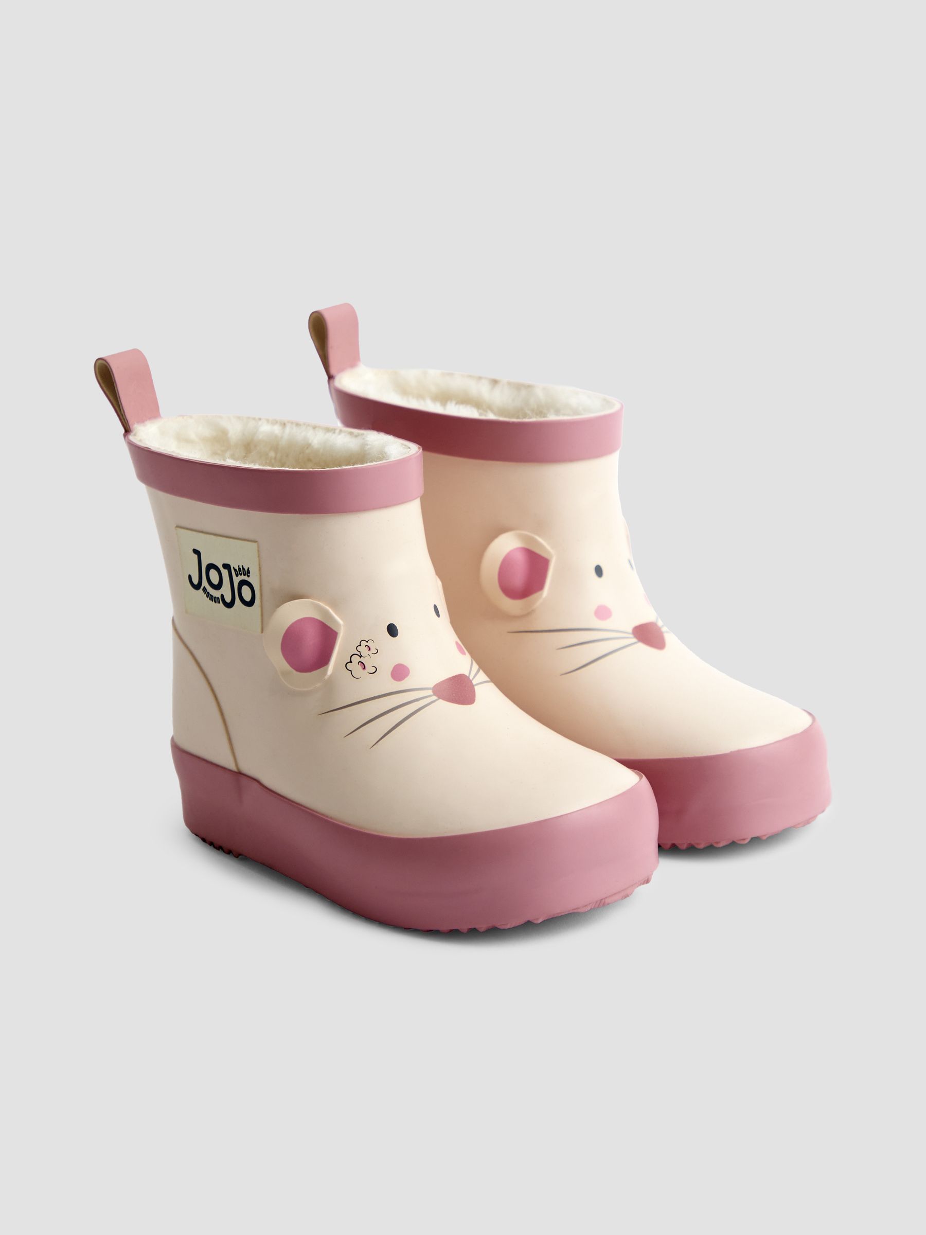Cream Rust Cosy Lined Ankle Wellies - Image 1 of 5