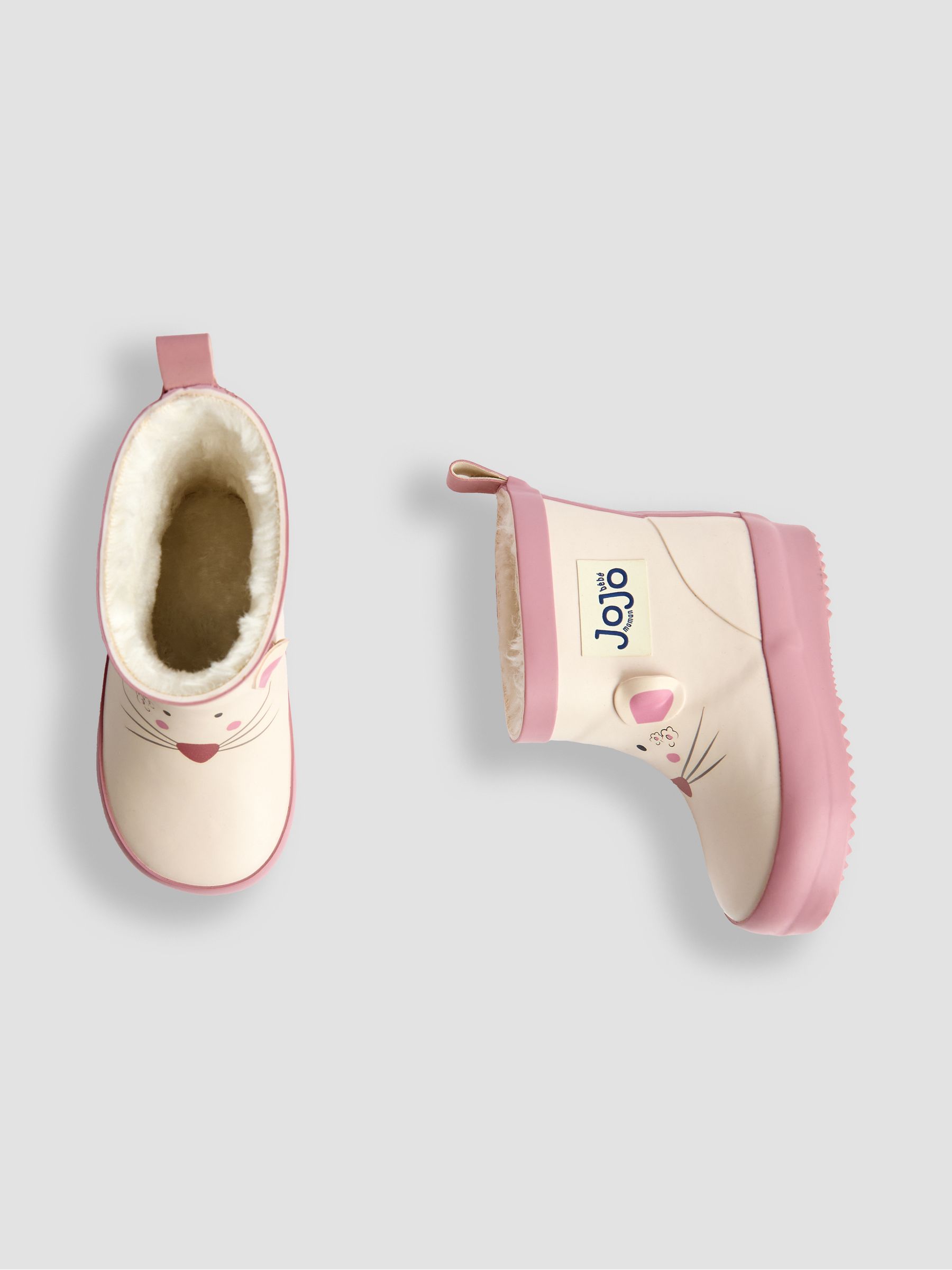 Cream Rust Cosy Lined Ankle Wellies - Image 3 of 5