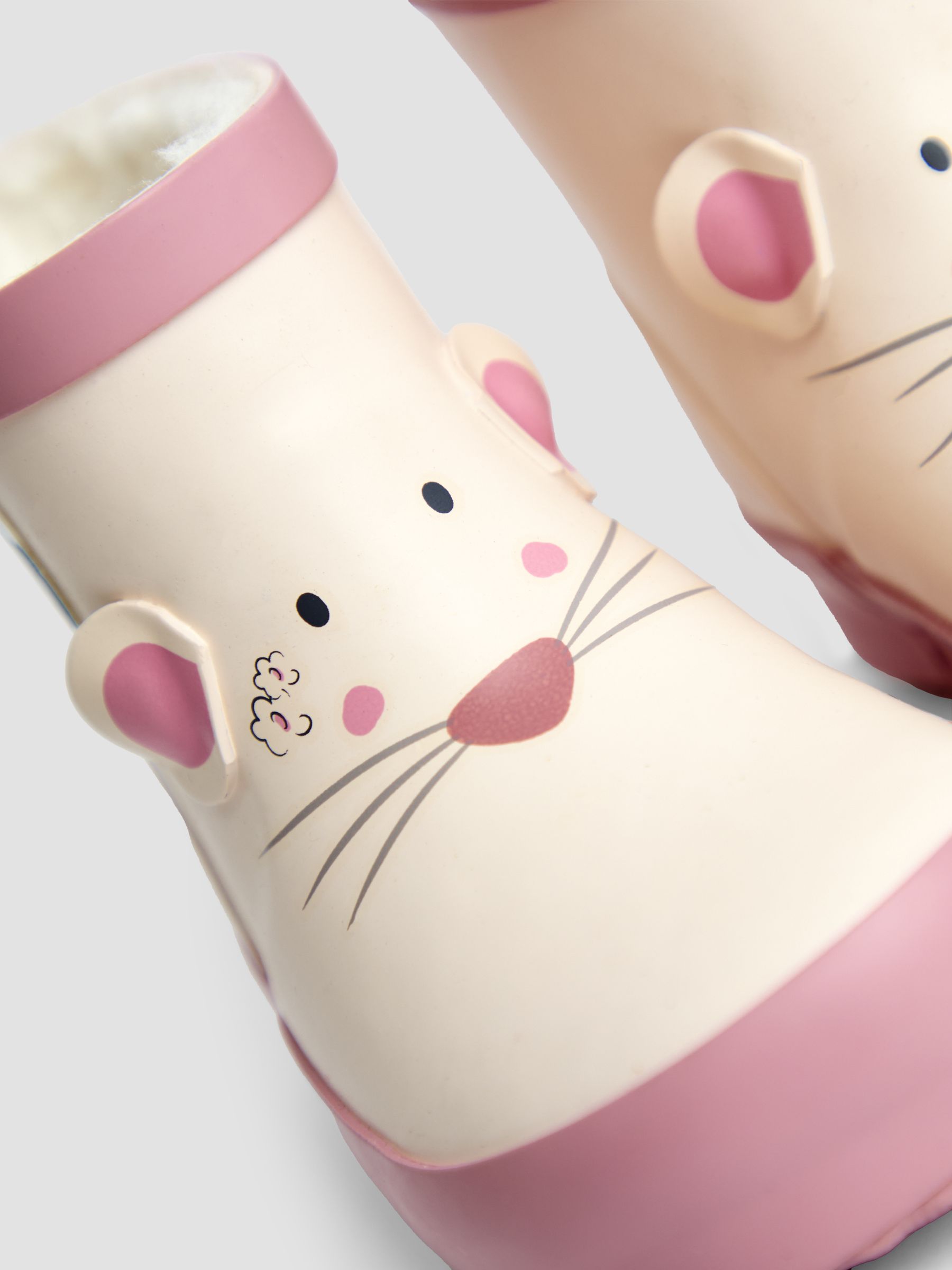 Cream Rust Cosy Lined Ankle Wellies - Image 5 of 5