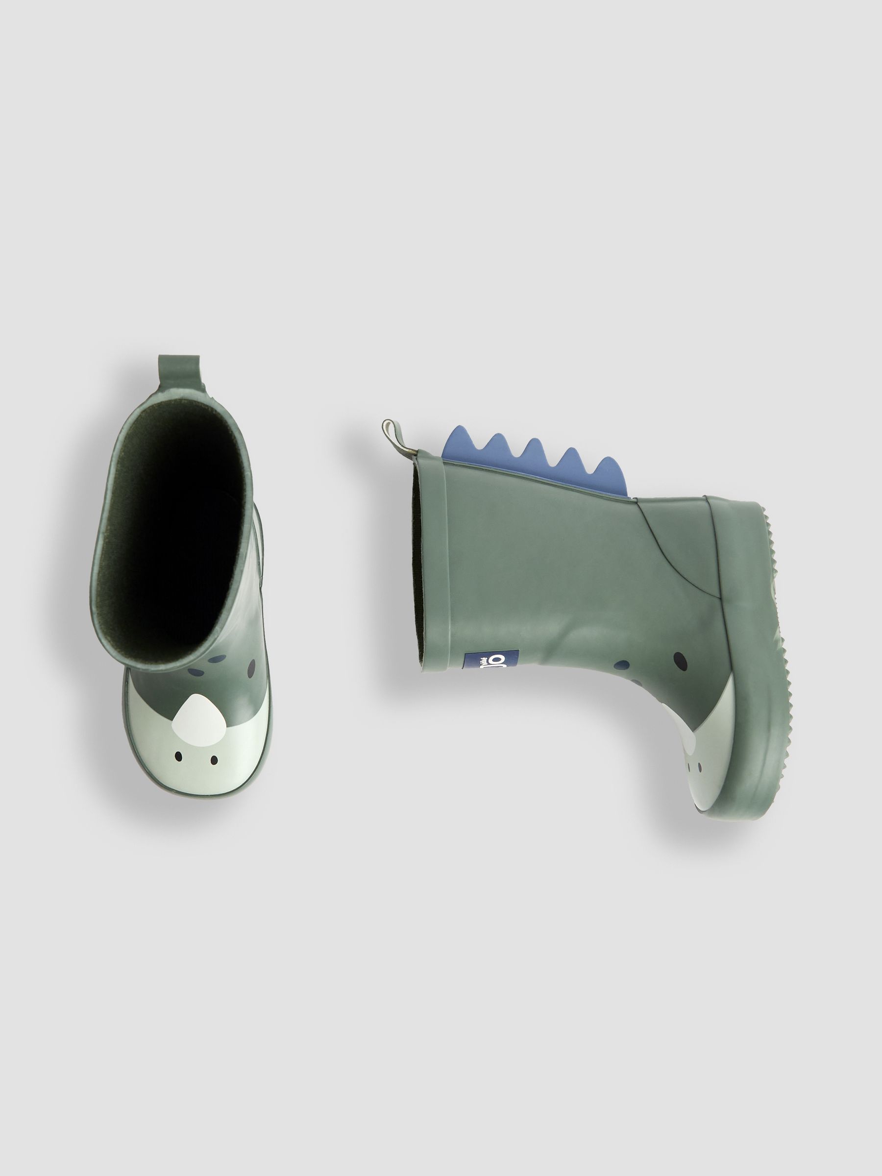 Green Dino Short Cosy Lined Wellies - Image 5 of 6
