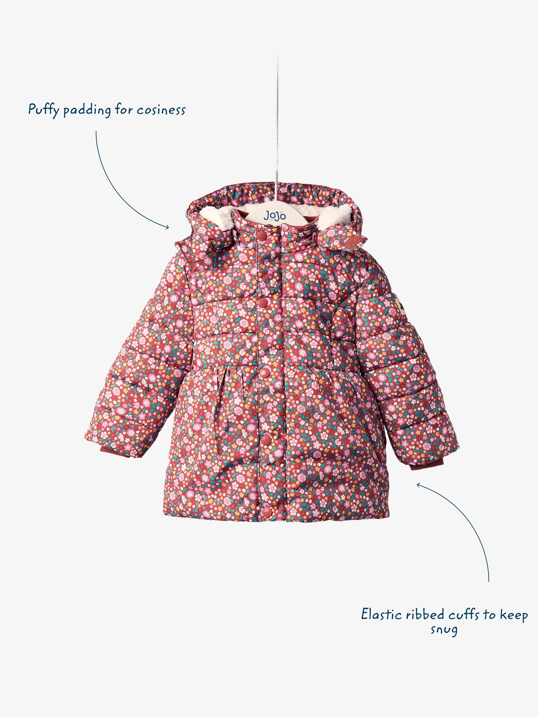 Brown Ditsy Lined Parka | JoJo Maman Bébé USA
