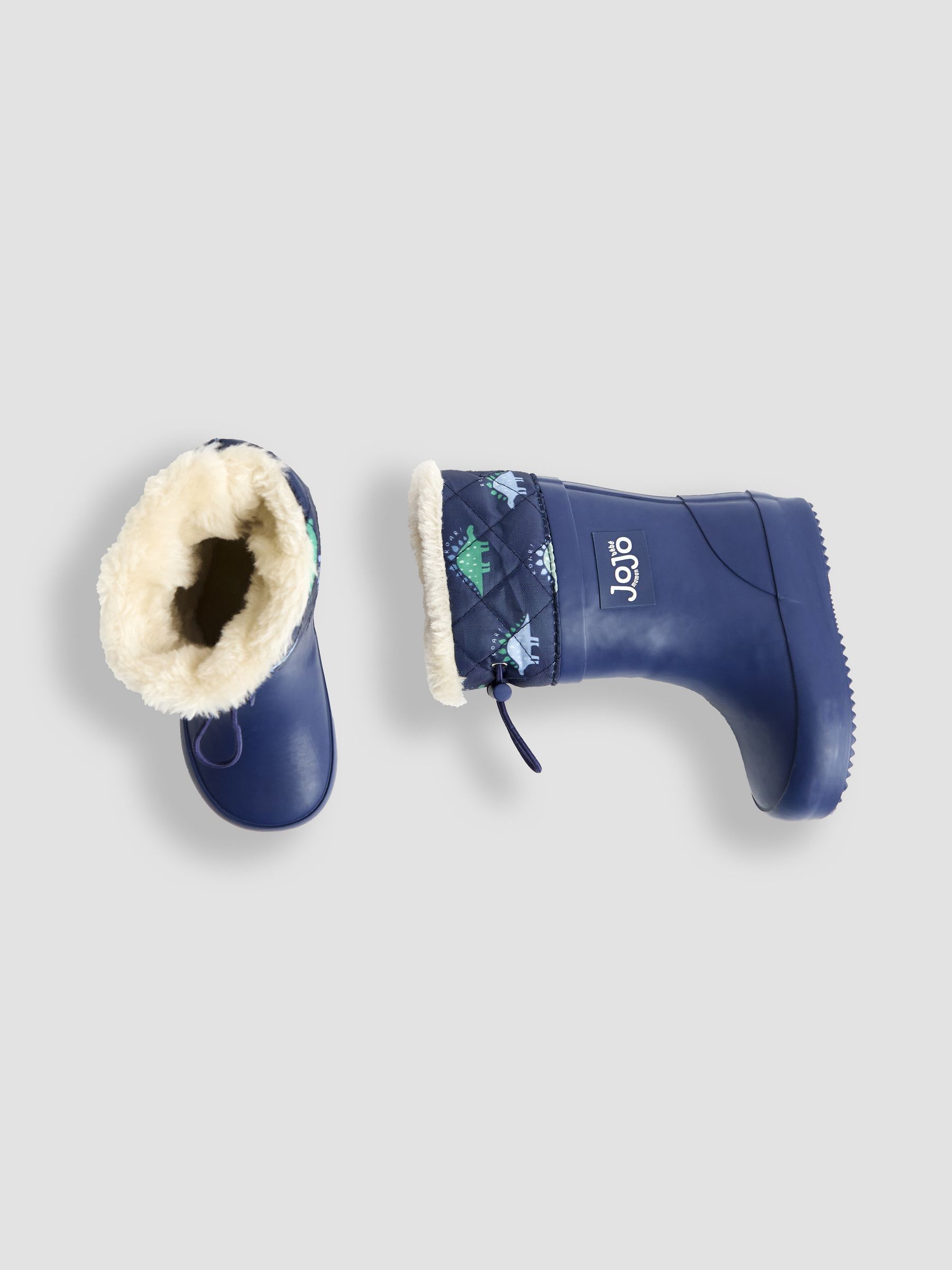 Navy Drawstring Dino Wellies - Image 5 of 6