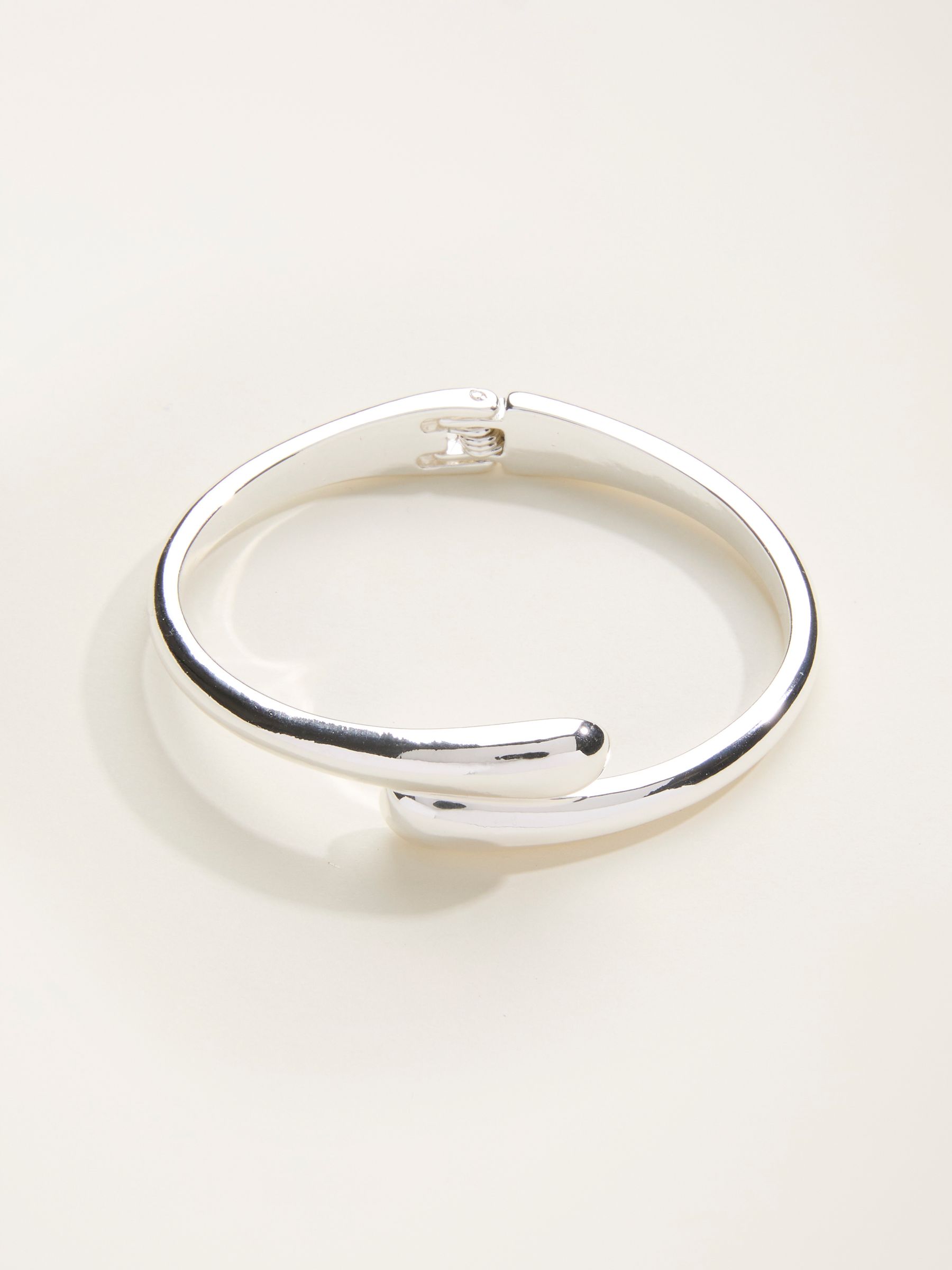 Silver Tone Hinged Bangle - Image 1 of 2