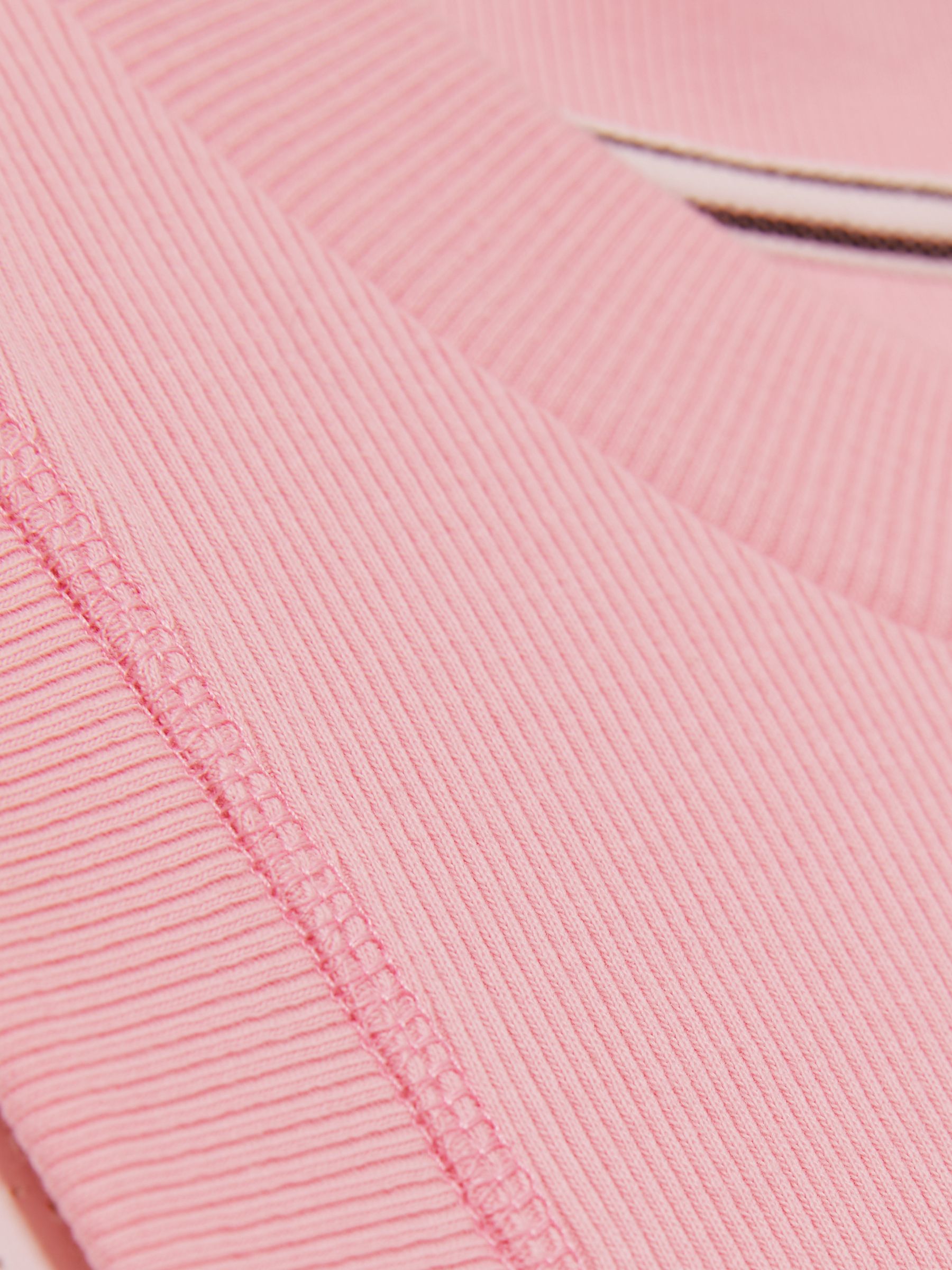 Stretch-Cotton Ribbed Vest in Pink - Image 5 of 5