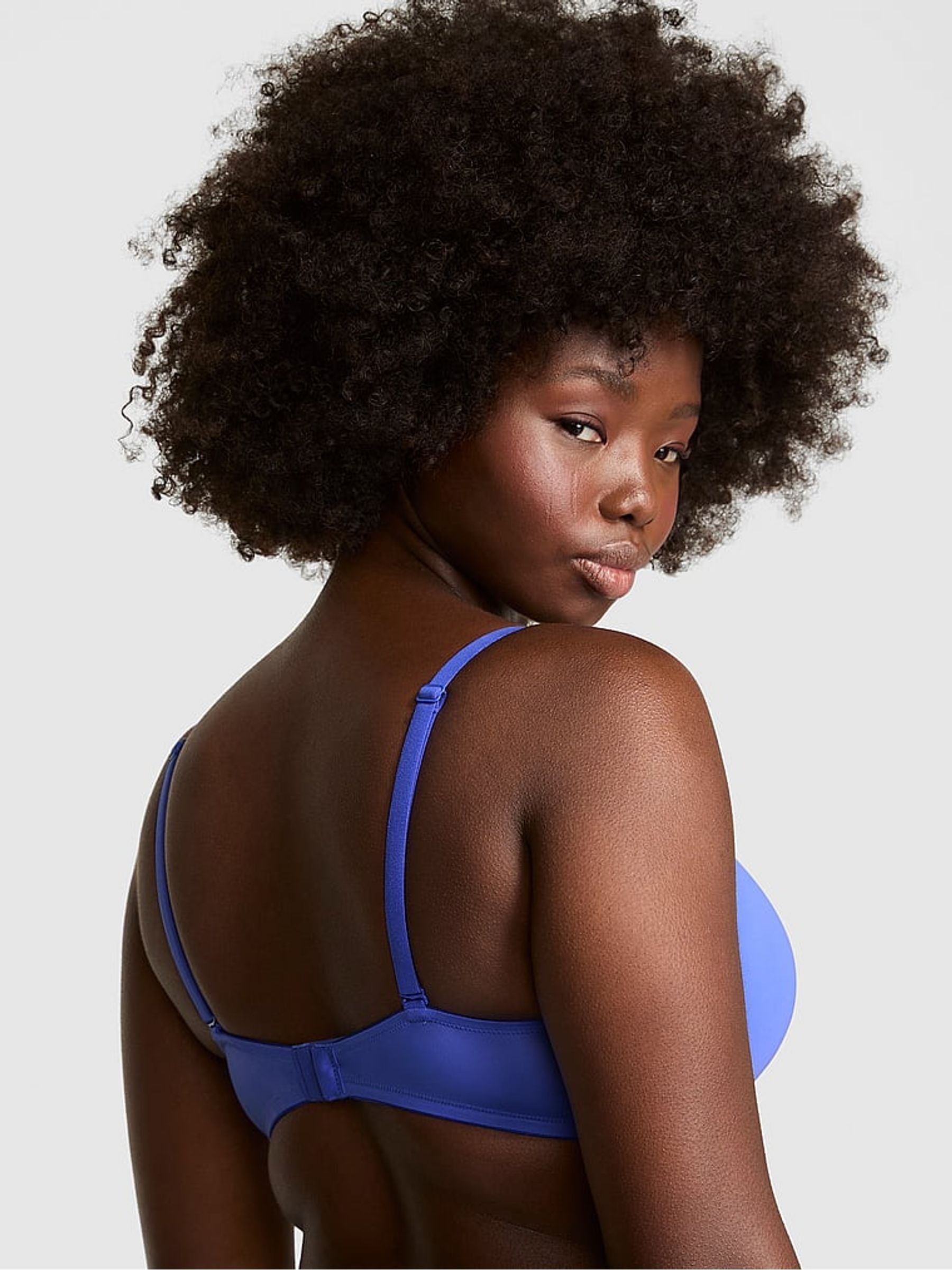 Ultra Marine Blue Non Wired Push Up Bra - Image 2 of 3