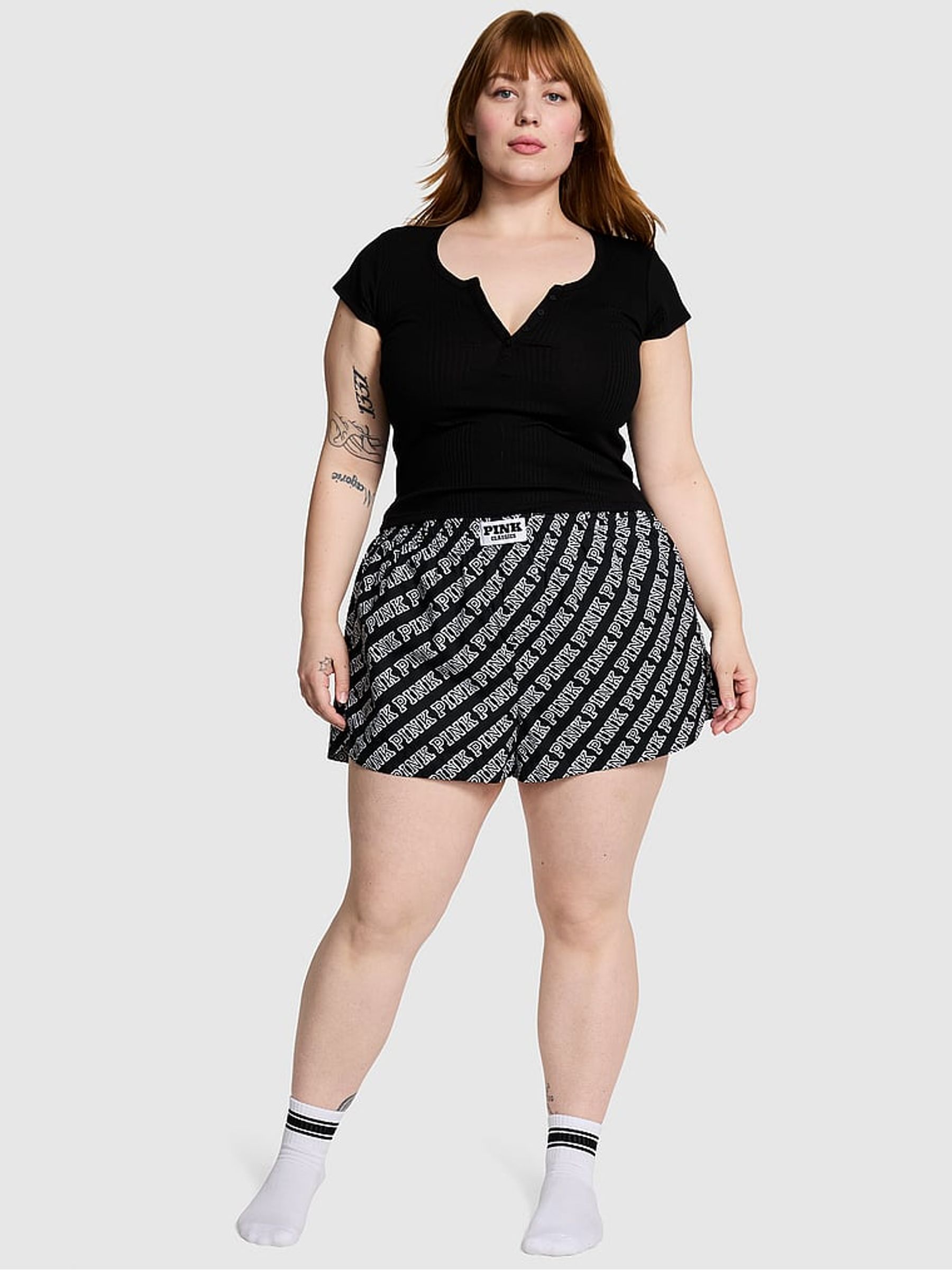 Black Short Pyjama Bottoms - Image 1 of 3