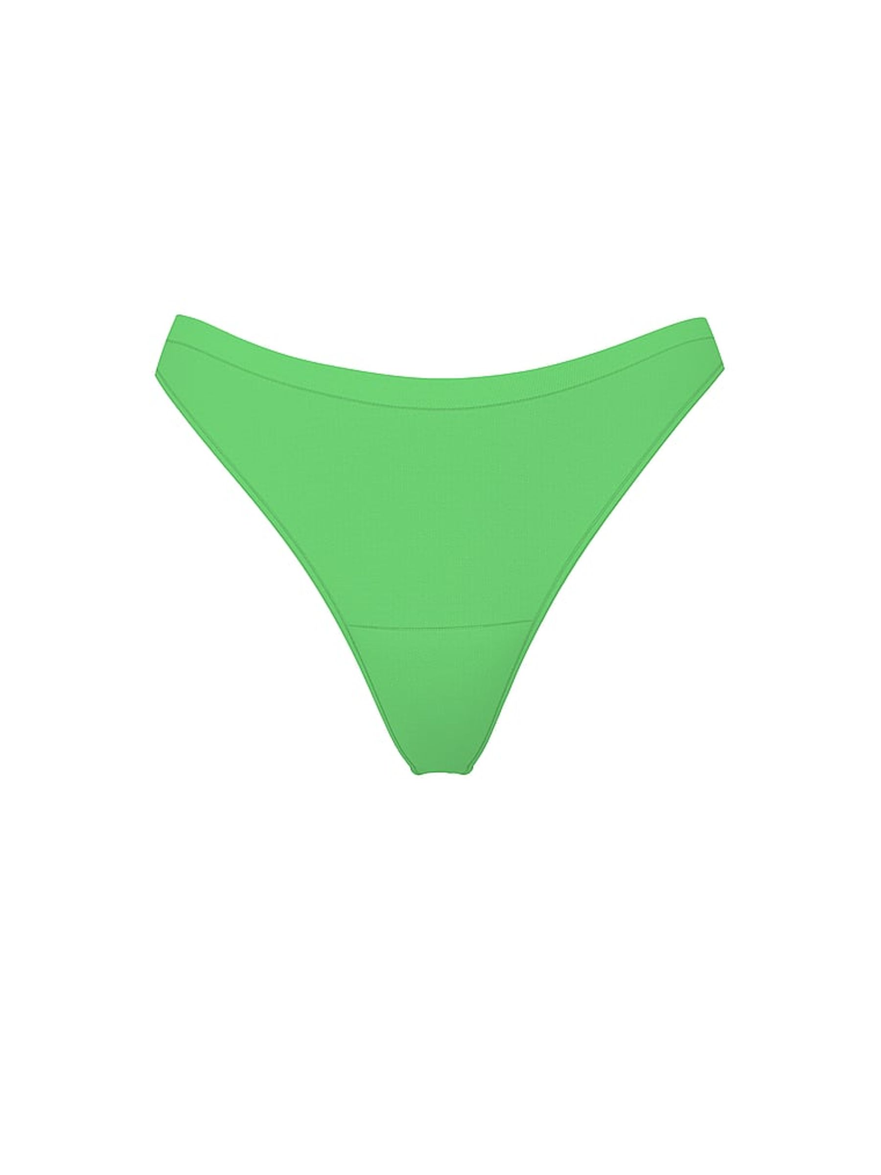 Wild Green Mini Scoop Thong Seamless Knickers - Image 3 of 3