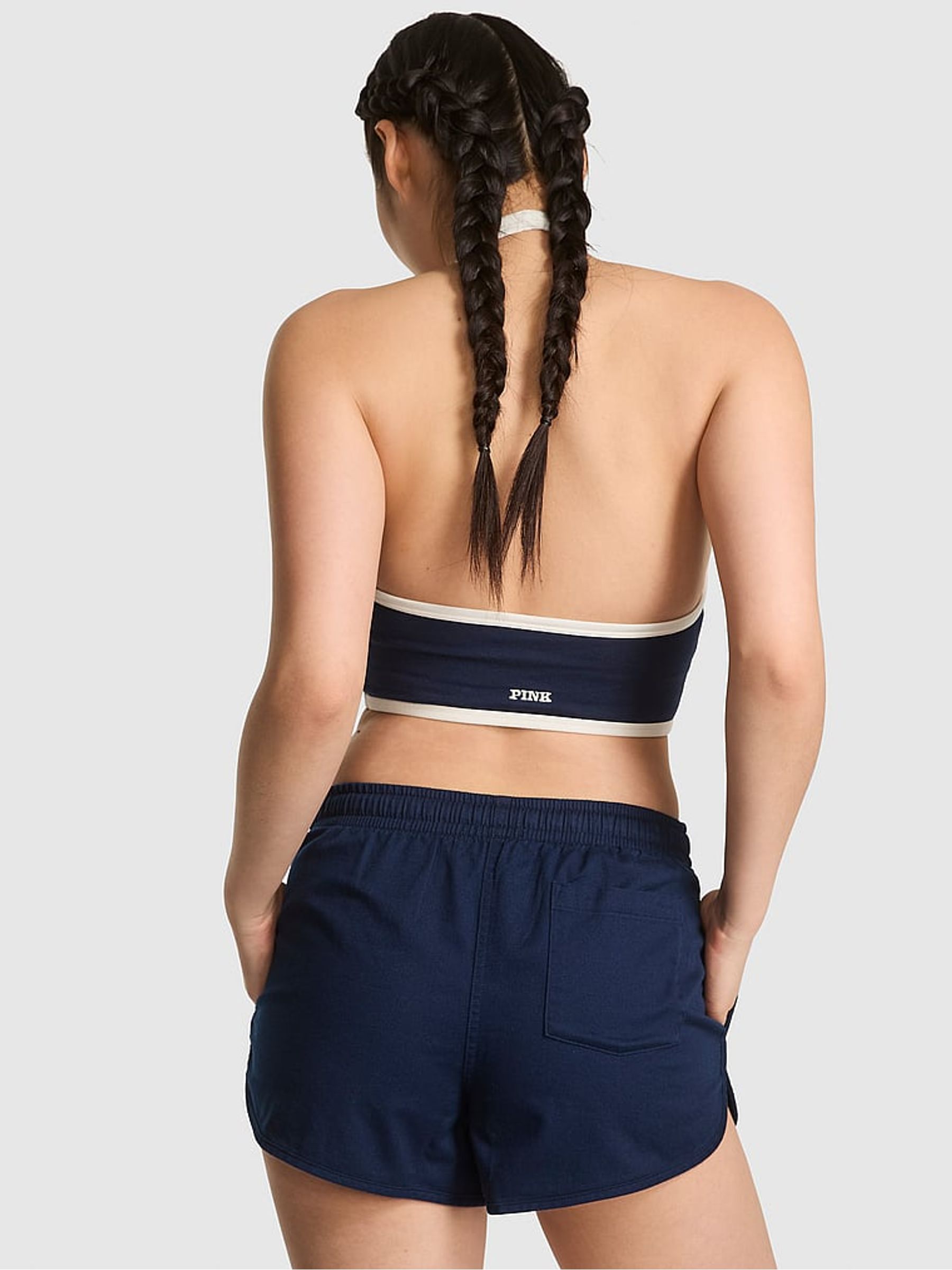 Noir Navy Blue Short Dorm Pyjama Bottoms - Image 2 of 3