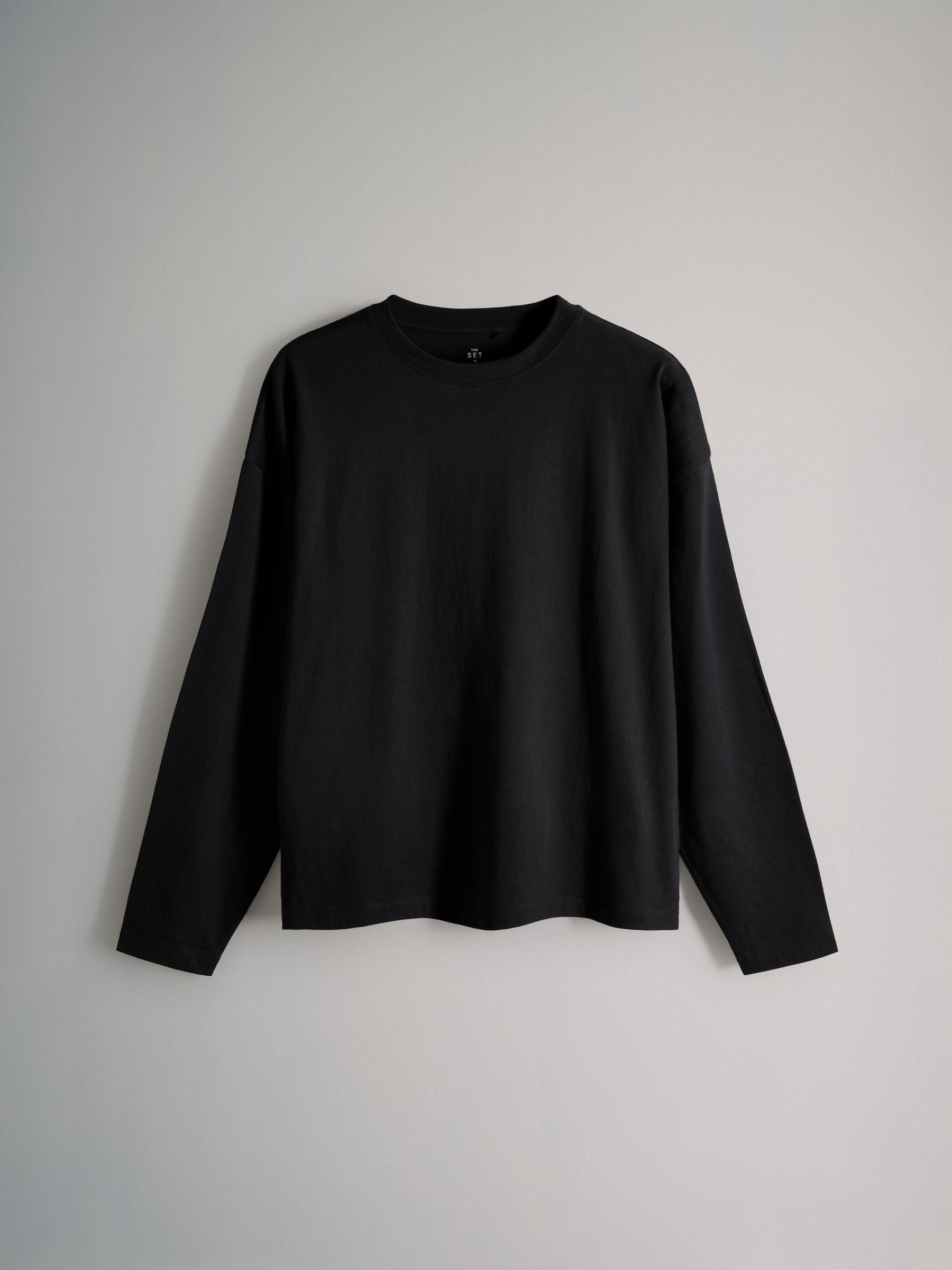 White/Pale Pink/Mauve Pink/Light Brown/Black - 5 Pack Relaxed Long Sleeved T-Shirts - Image 4 of 8