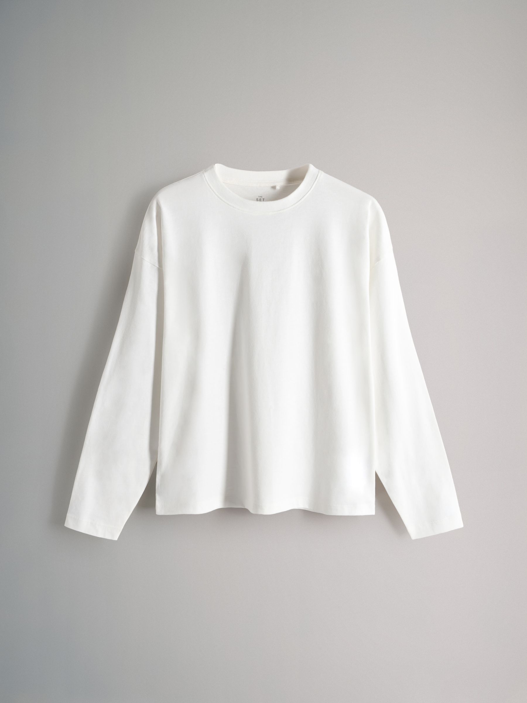 White/Pale Pink/Mauve Pink/Light Brown/Black - 5 Pack Relaxed Long Sleeved T-Shirts - Image 5 of 8