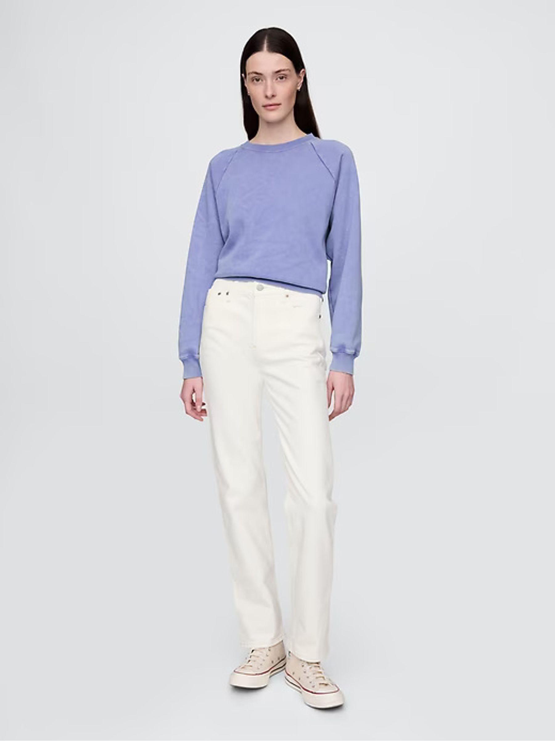 Off White High Waisted 90s Straight Jeans - Image 4 of 10