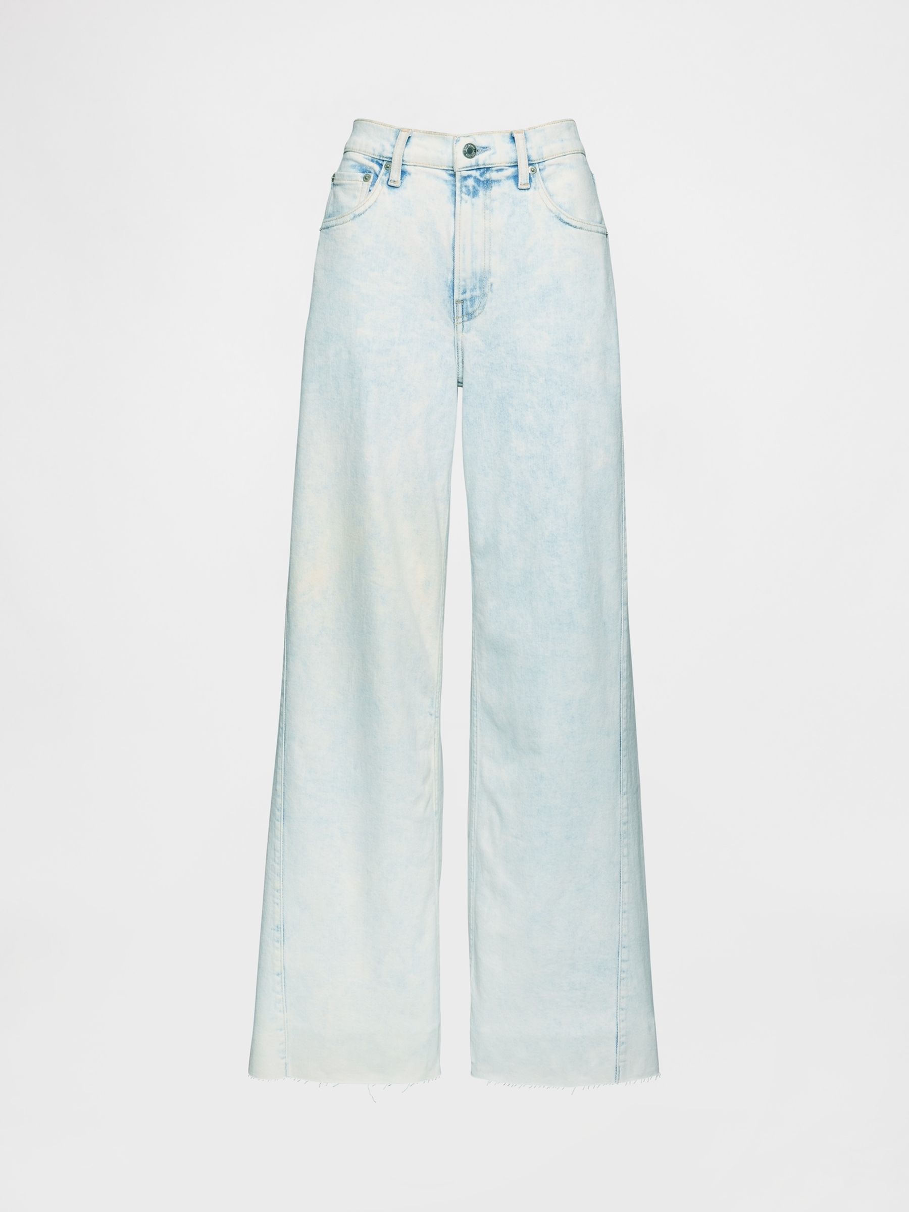 Blue High Waisted Stride Wide-Leg Jeans - Image 5 of 6