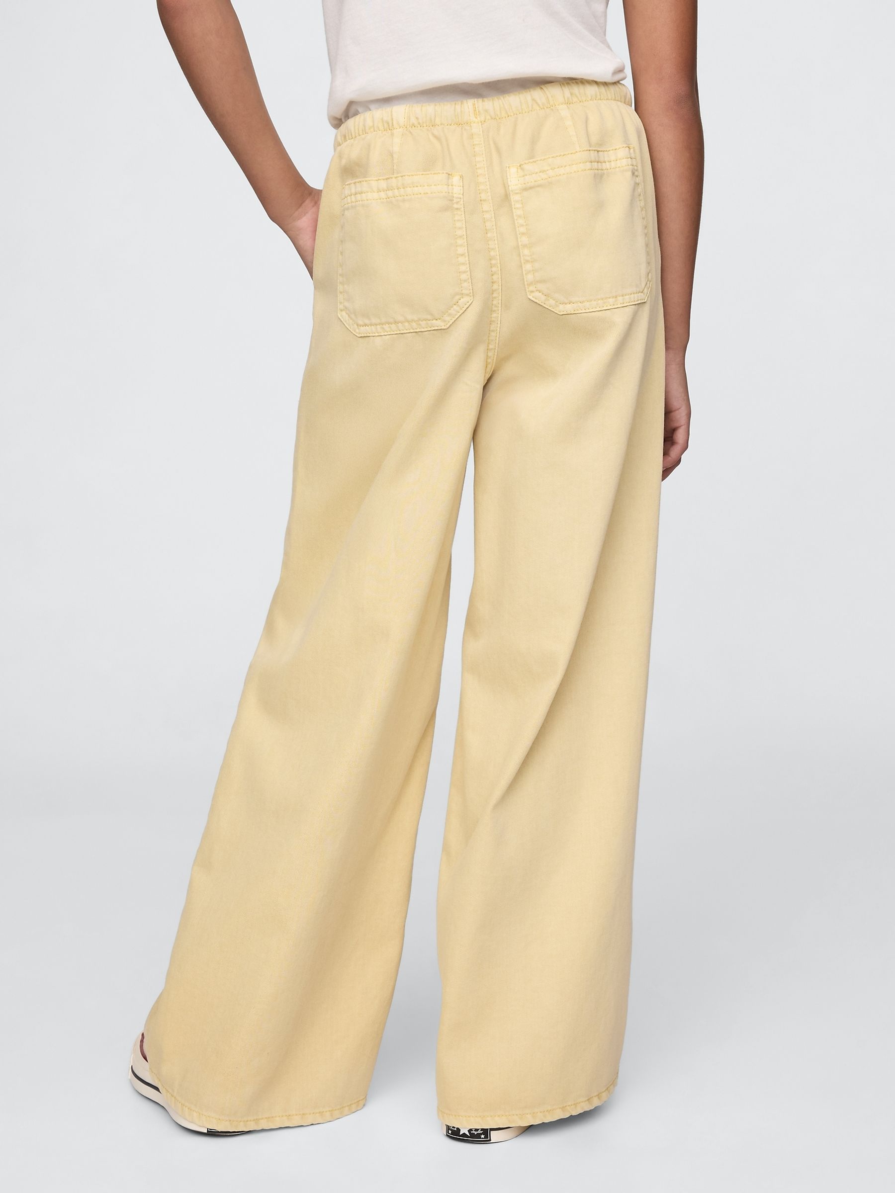 Yellow Twill Easy Baggy Trousers - Image 2 of 5
