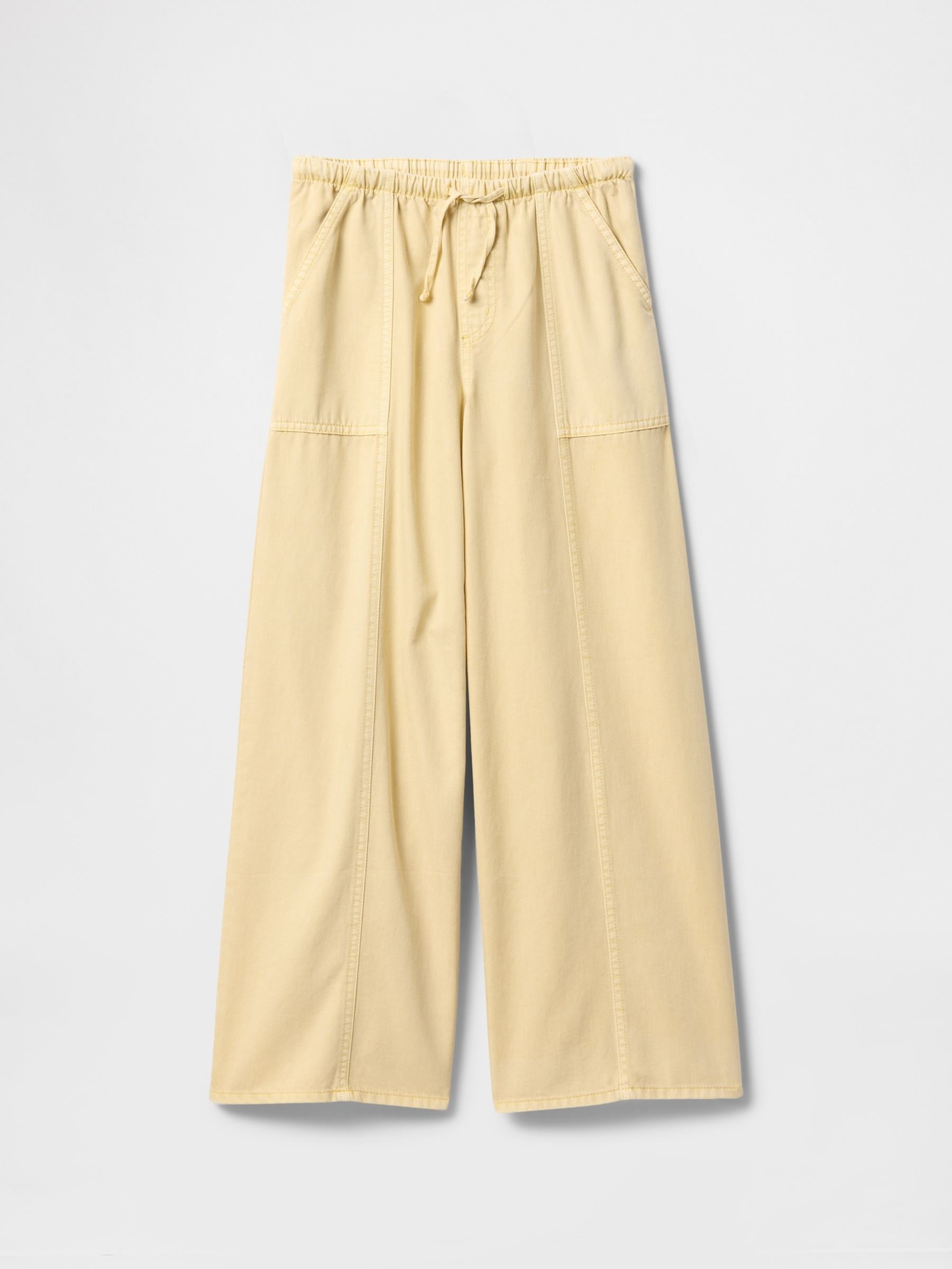 Yellow Twill Easy Baggy Trousers - Image 4 of 5