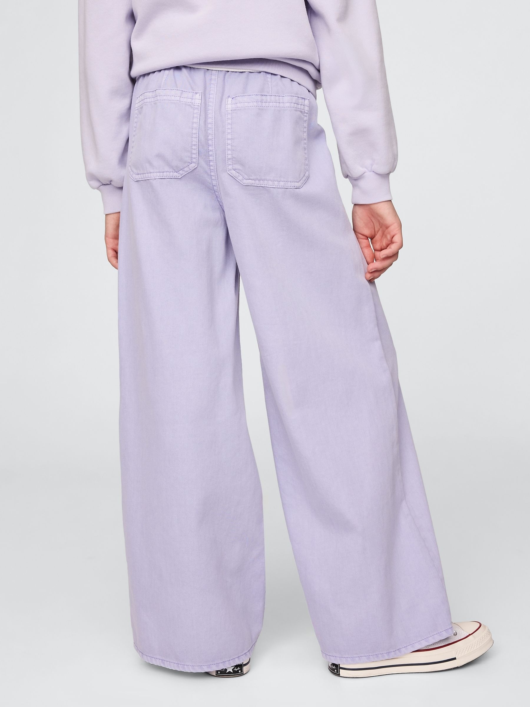 Purple Twill Easy Baggy Trousers - Image 2 of 5