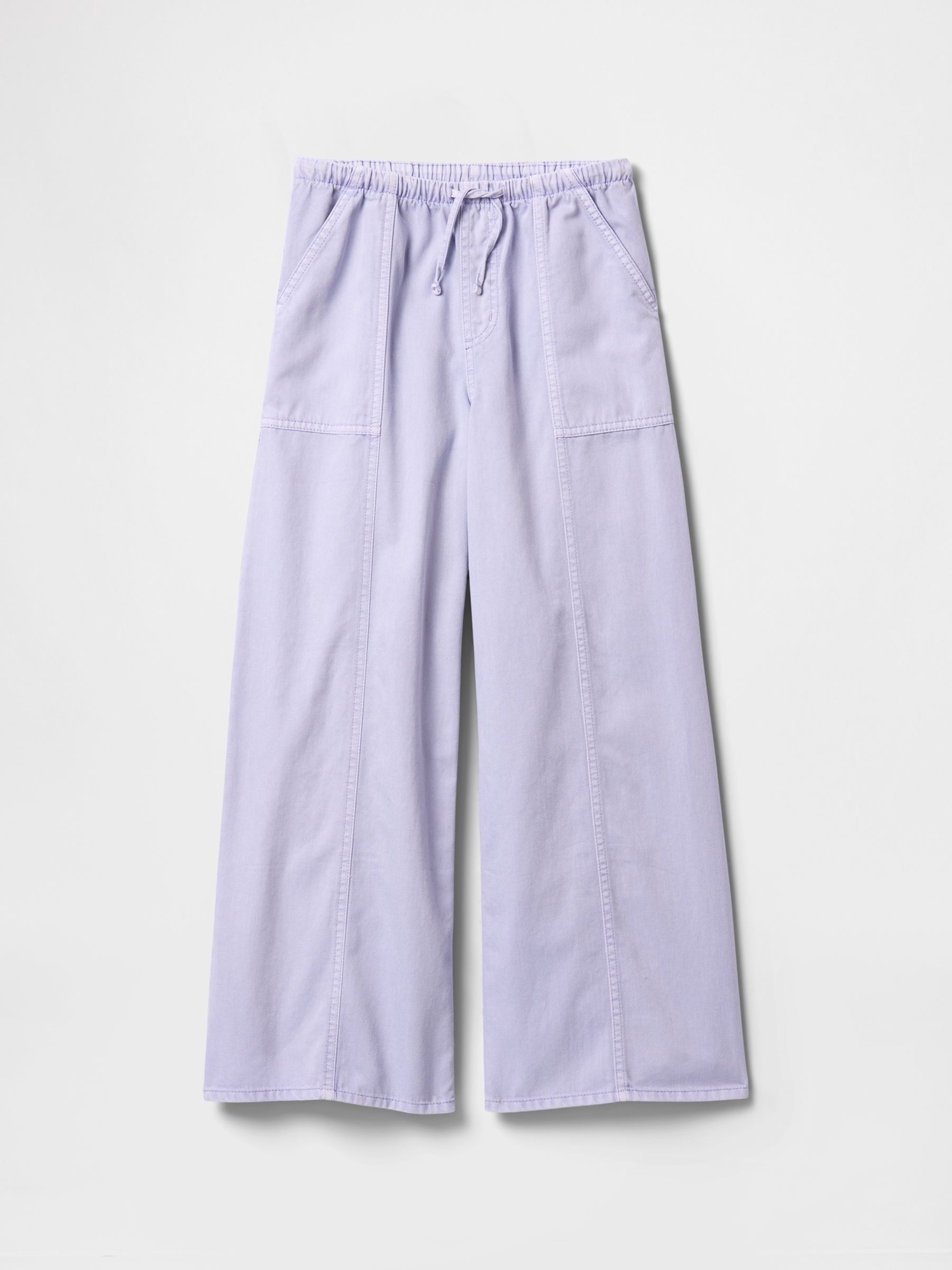 Purple Twill Easy Baggy Trousers - Image 4 of 5
