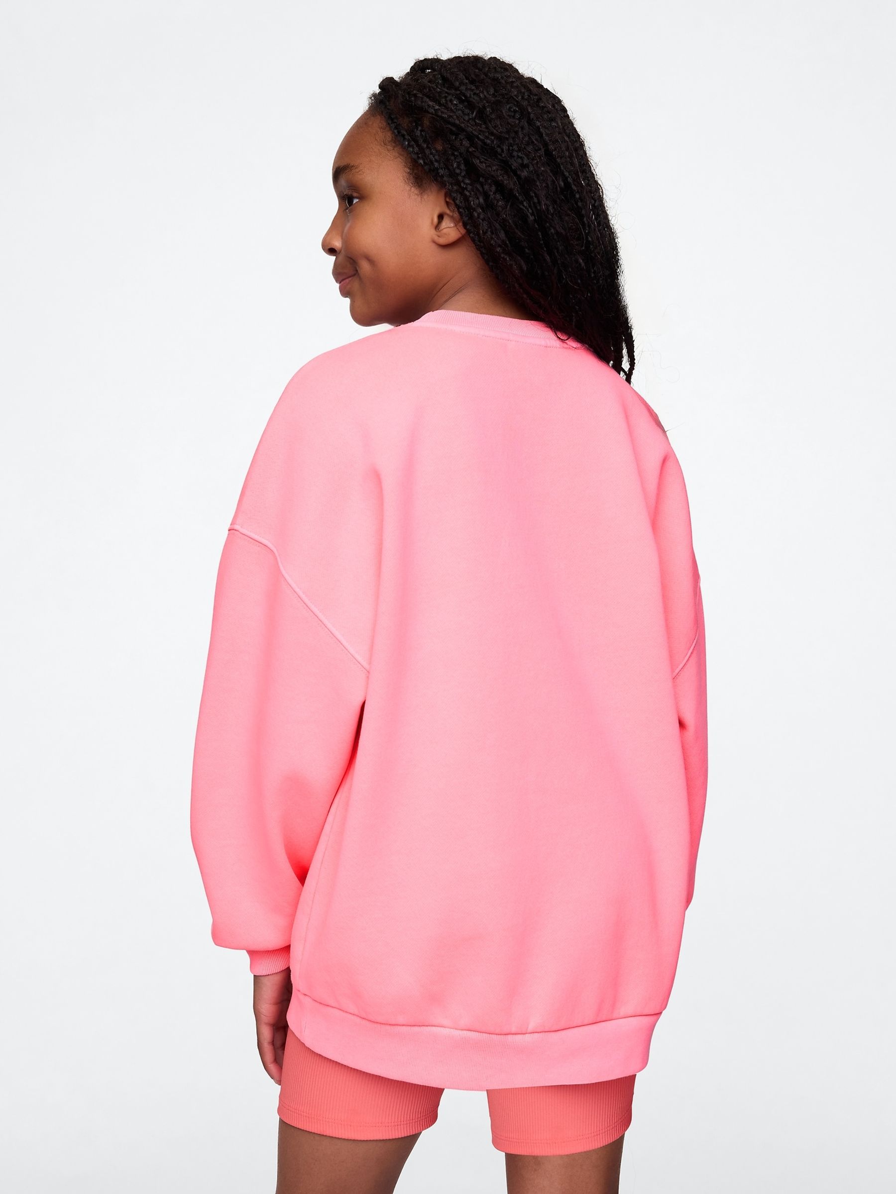 Pink Vintage Soft NYC Logo Tunic Sweatshirt (4-13yrs) - Image 2 of 5
