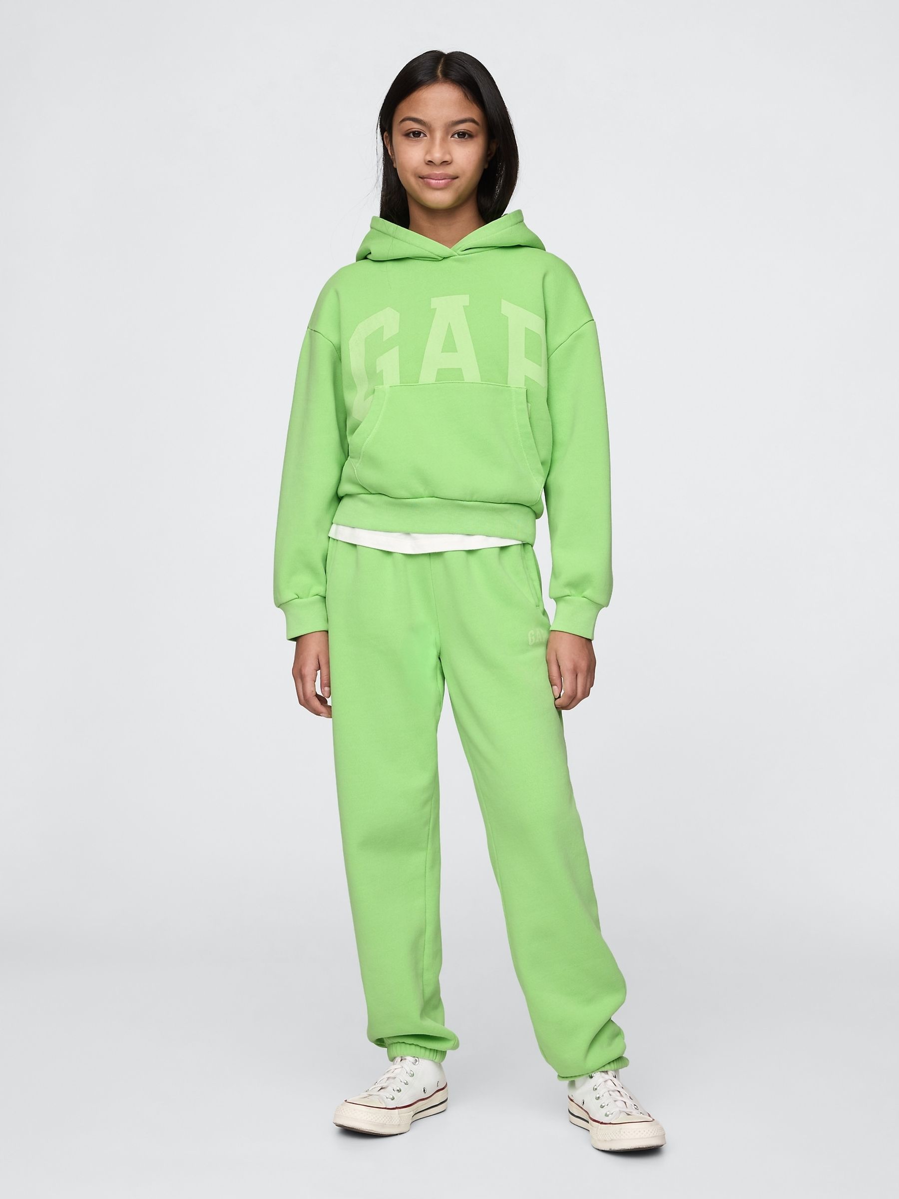 Green Vintage Soft Logo Joggers - Image 3 of 5