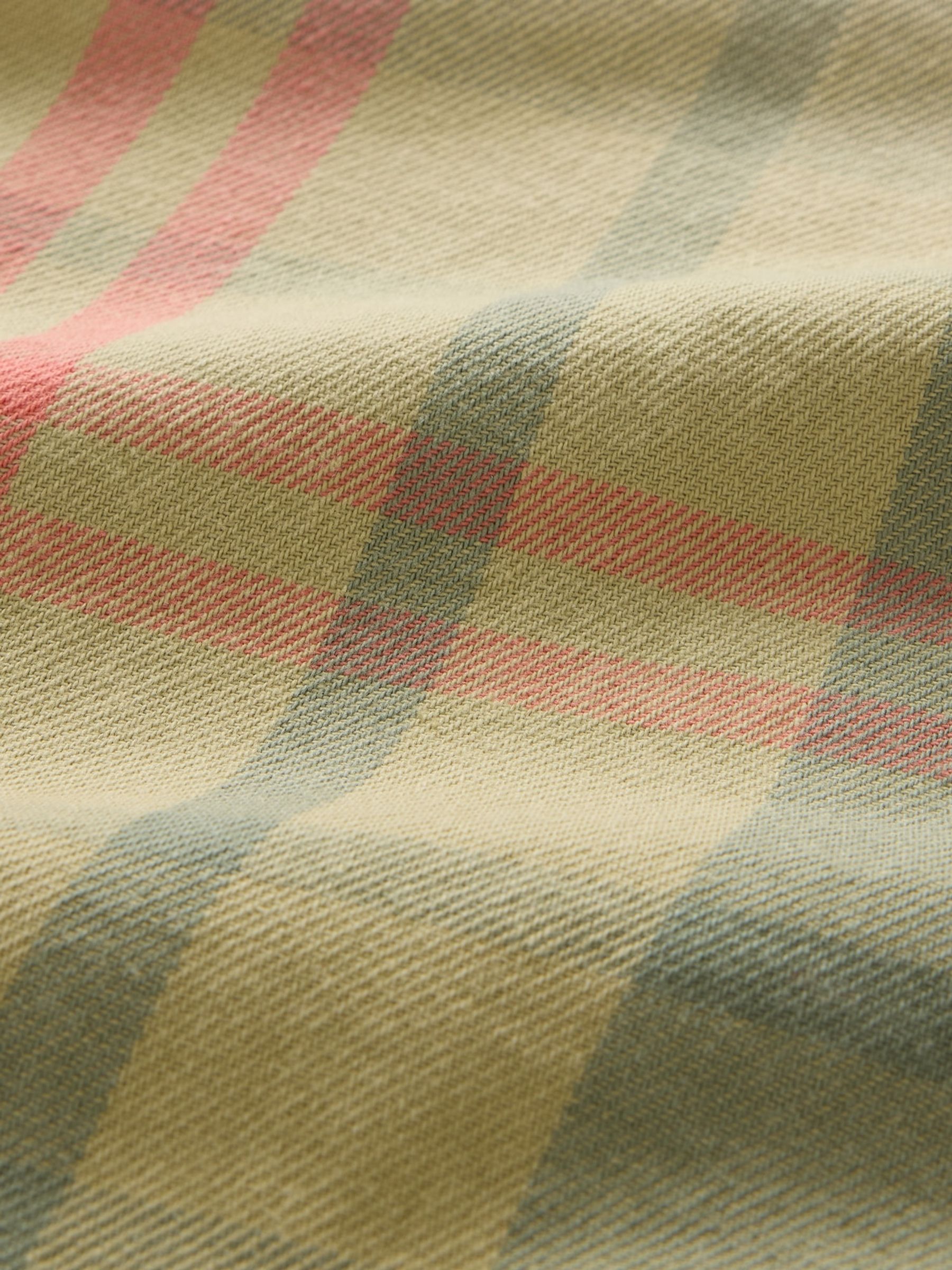 Green Check Cotton Twill Oversized Shirt - Image 5 of 5