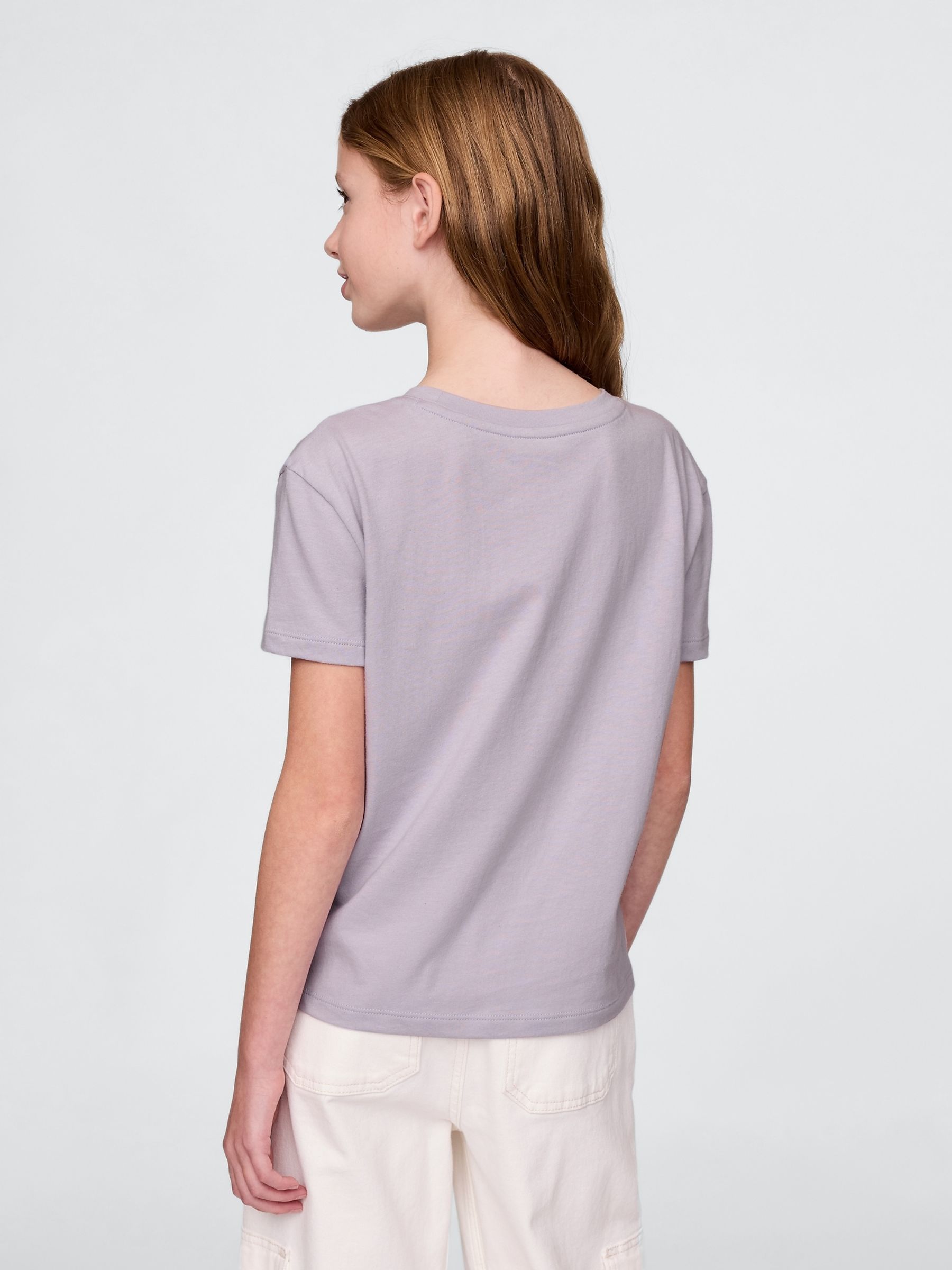Purple Cotton Short Sleeve Crew Neck Graphic T-Shirt (4-13yrs) - Image 2 of 4