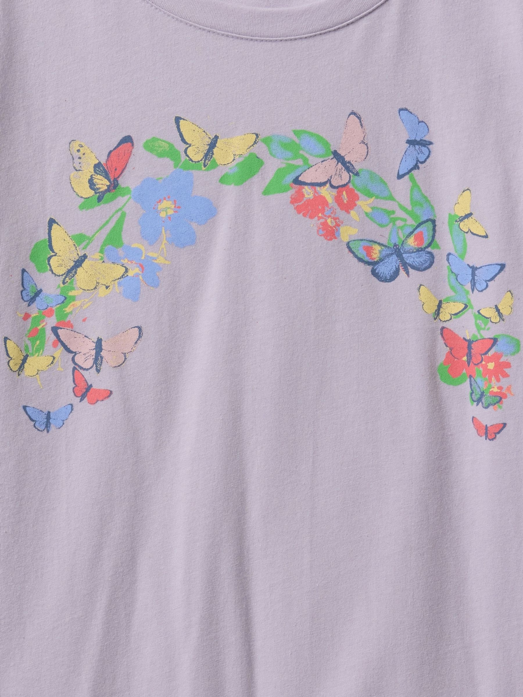 Purple Cotton Short Sleeve Crew Neck Graphic T-Shirt (4-13yrs) - Image 4 of 4