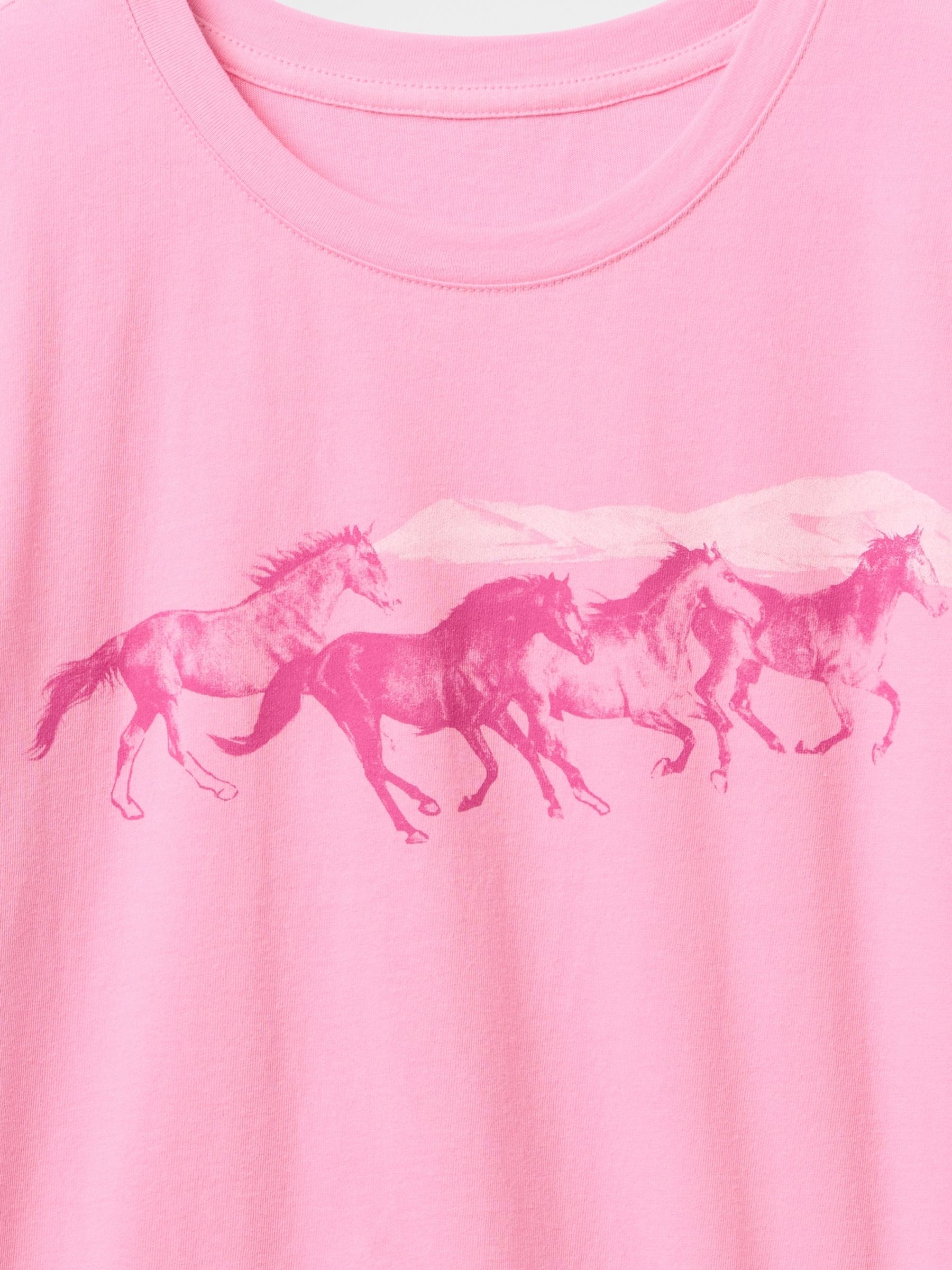 Pink Graphic Short Sleeve Crew Neck T-Shirt (4-13yrs) - Image 4 of 4