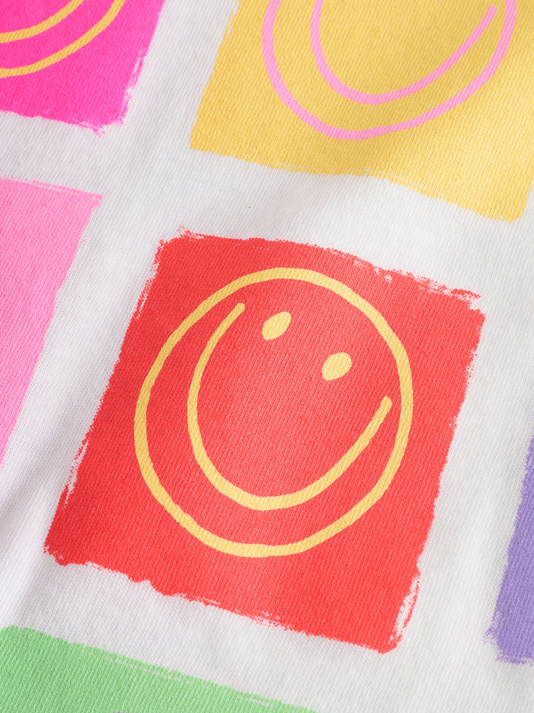 White Smile Cotton Short Sleeve Crew Neck Graphic T-Shirt (4-13yrs) - Image 3 of 4