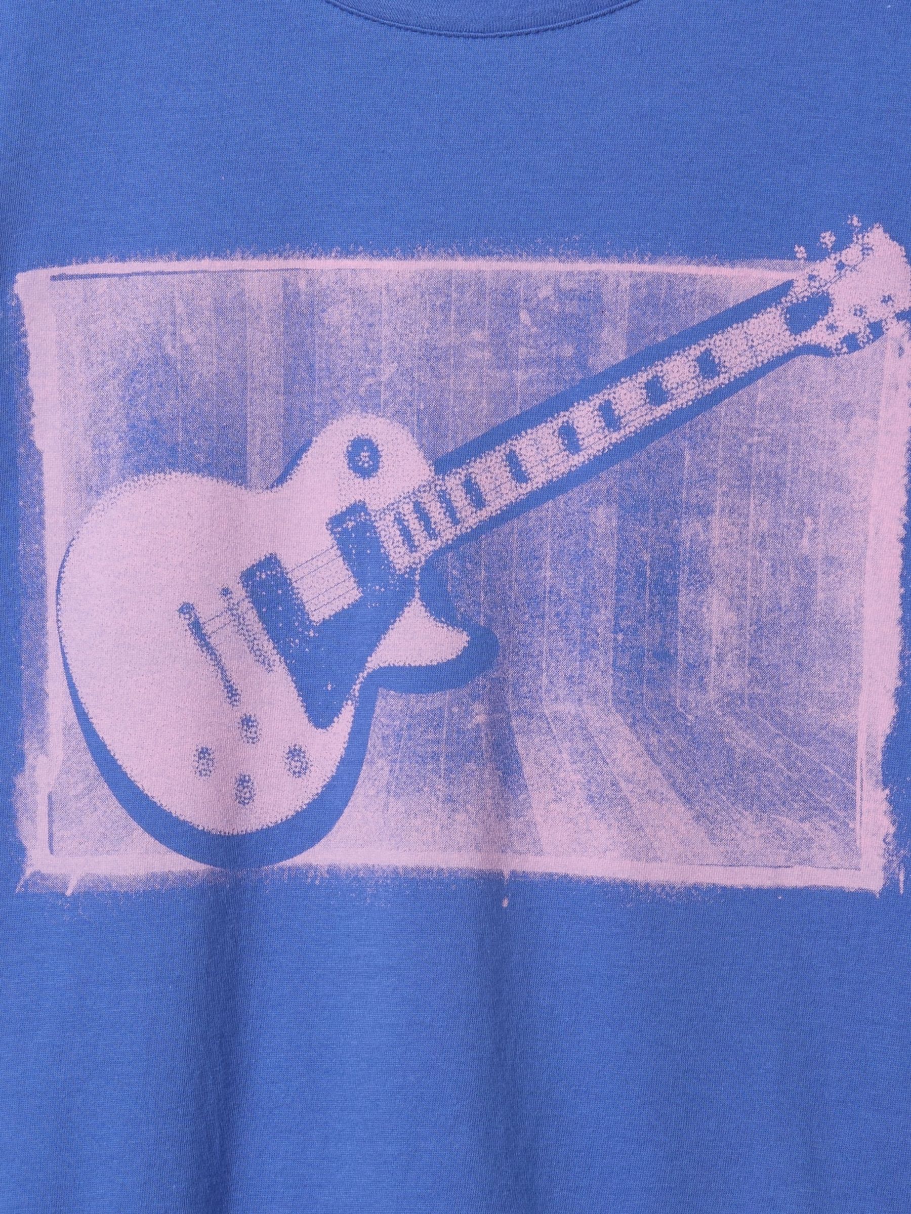 Blue Guitar Graphic Short Sleeve Crew Neck T-Shirt (4-13yrs) - Image 4 of 4