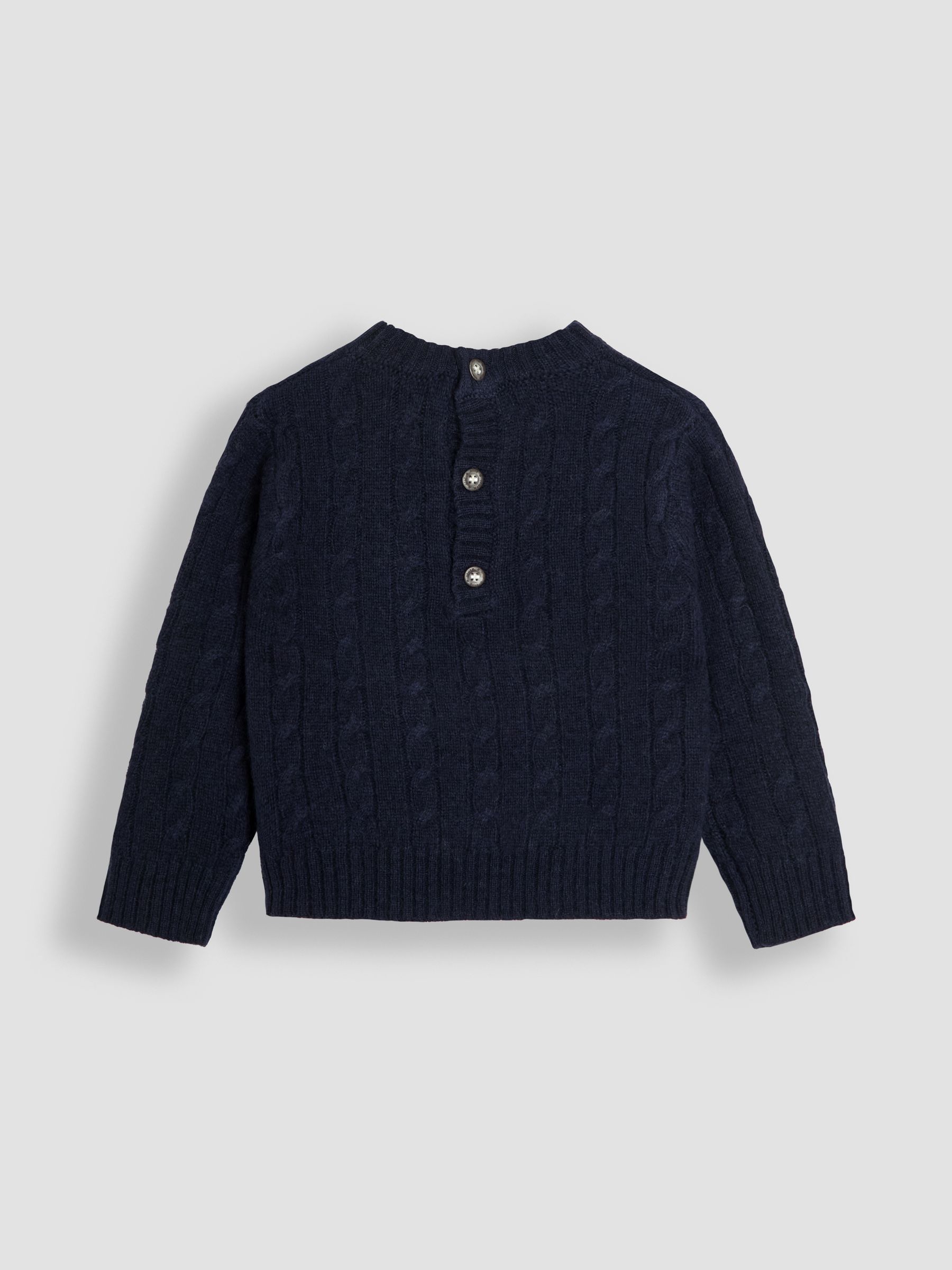 Blue Classic Cable Jumper - Image 2 of 3