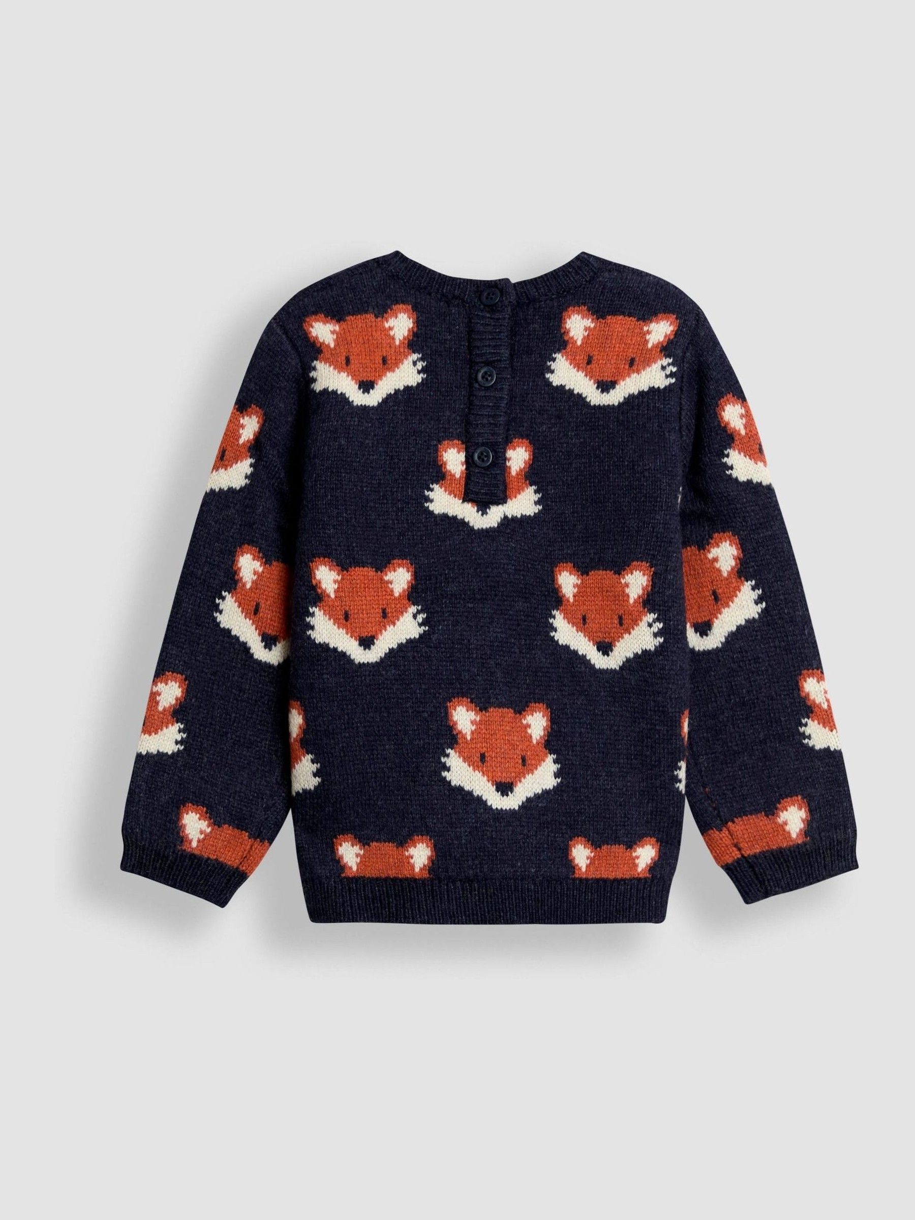 Blue Intarsia Jumper - Image 3 of 3