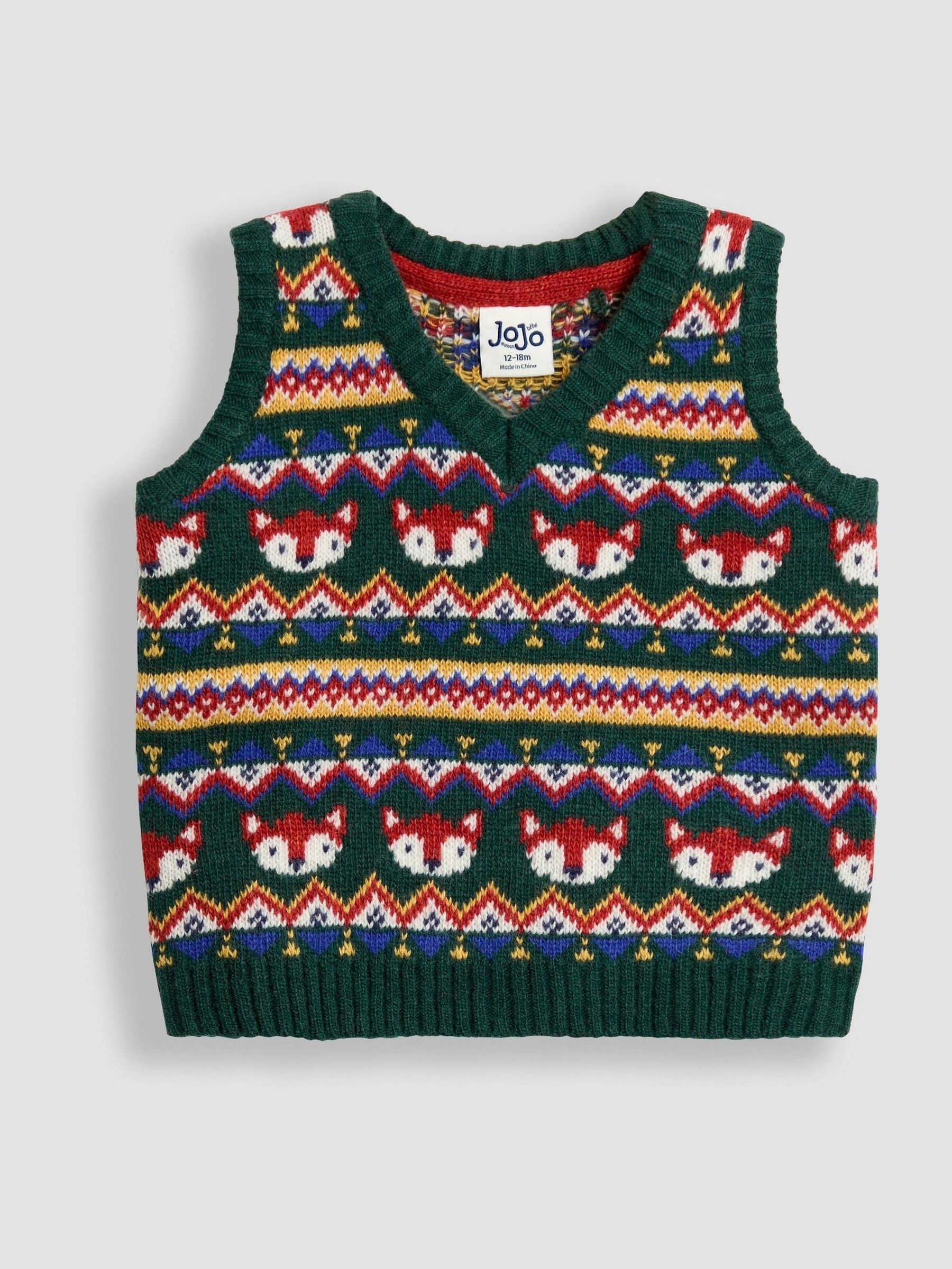 Green Fair Isle Tank Top - Image 1 of 3